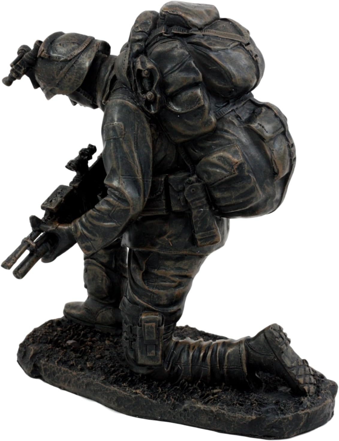 Ebros Gift Kneeling Soldier Courage Figurine