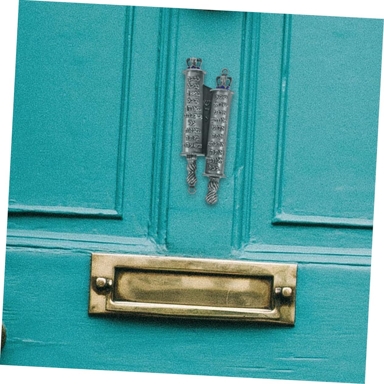 MAGICLULU 1set Metal Mezuzah Scroll Door Decoration