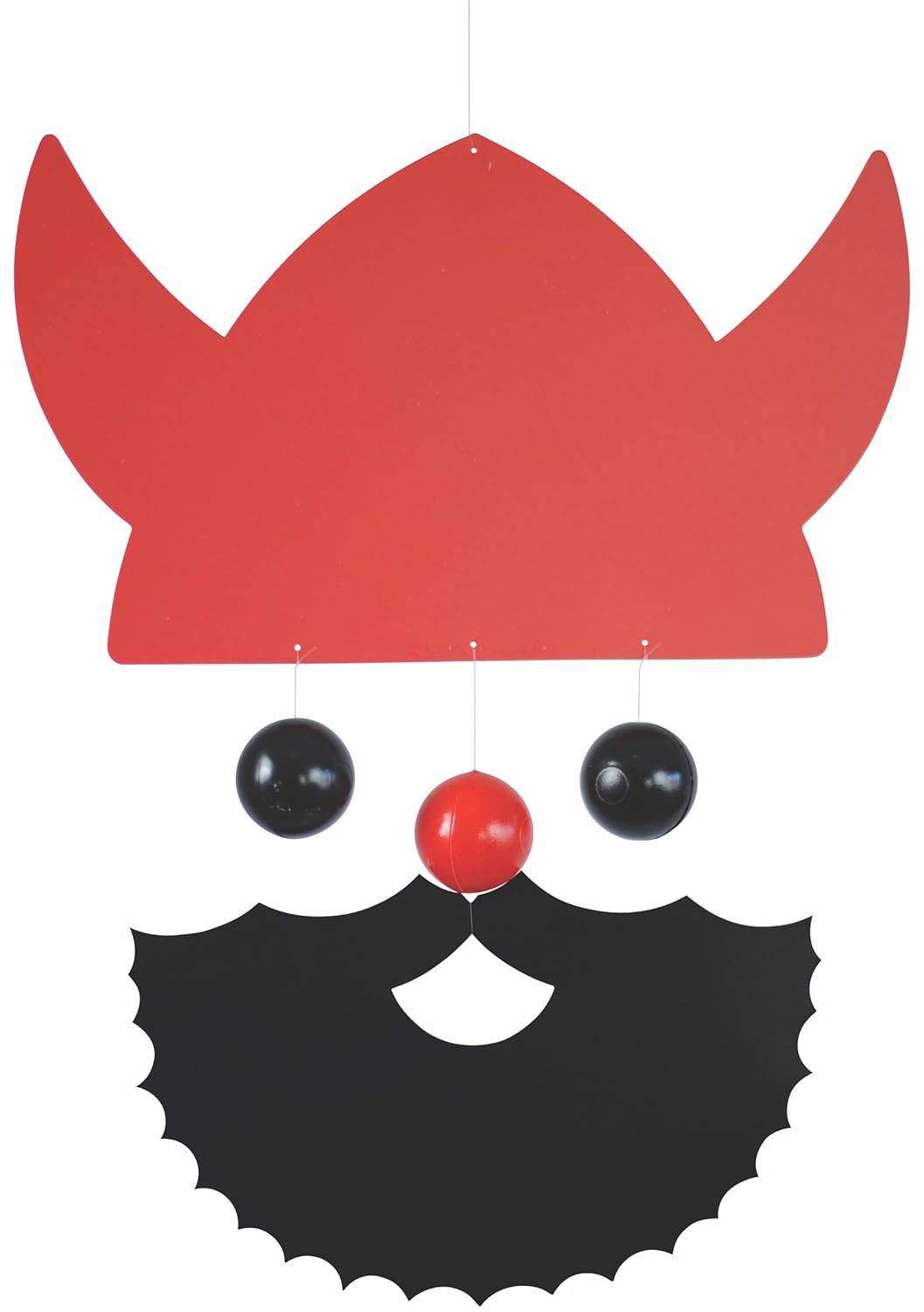 Flensted Mobiles Veteran Viking Red 10 Inch Hanging Mobile