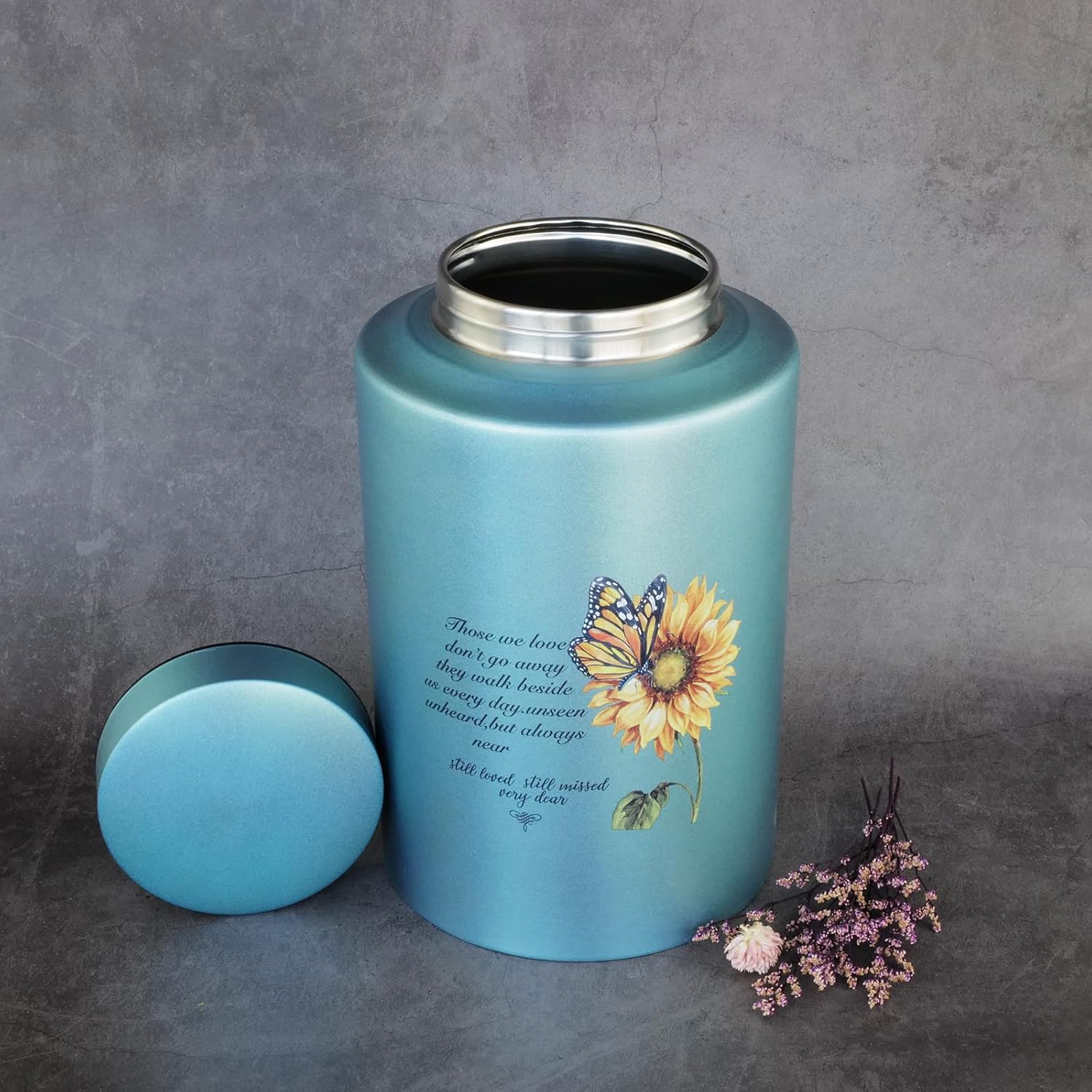 Large Sunflower Cremation Urn for Human Ashes