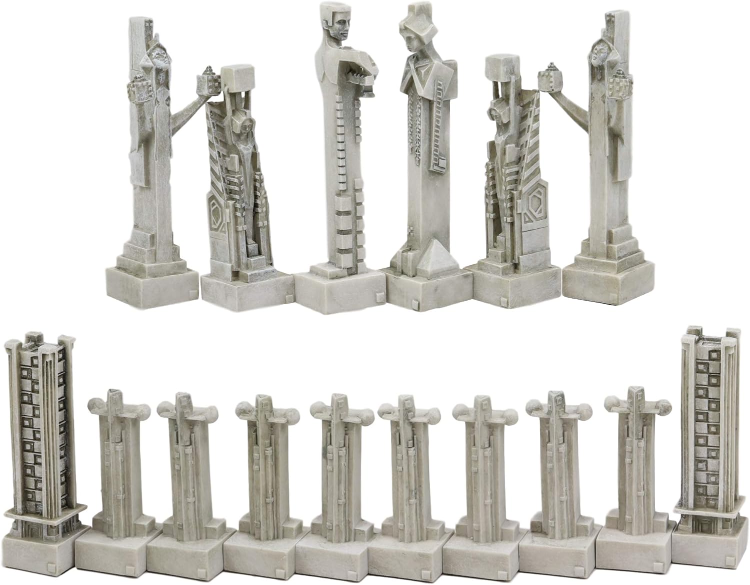 Ebros Gift Frank Lloyd Wright Sprites Chess Set