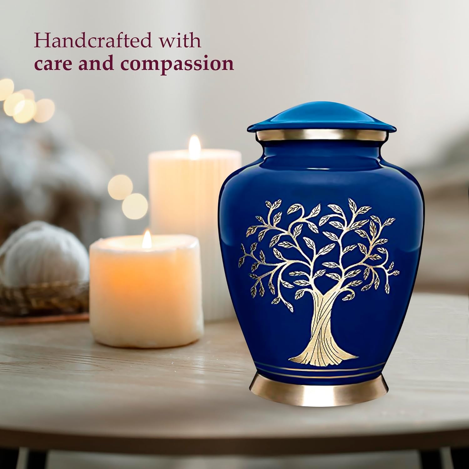 Trupoint Memorials Cremation Urn Blue Tree of Life