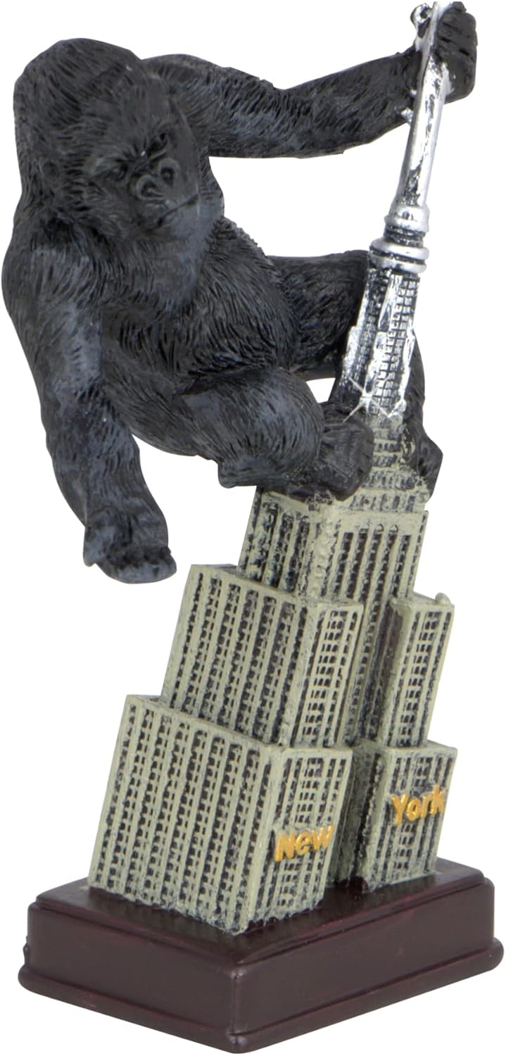 New York City Empire Building and King Kong Figurine