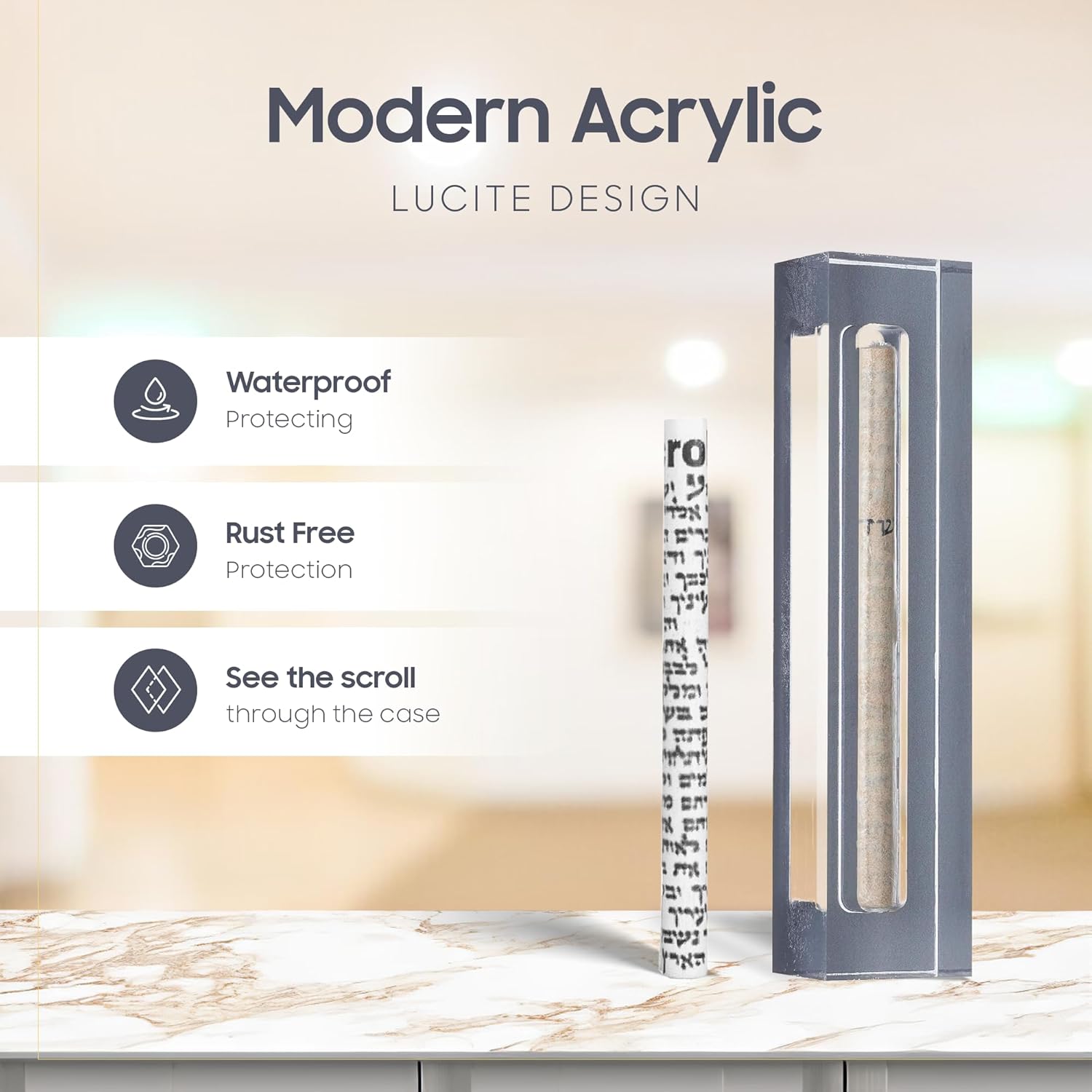 AS Mezuzah Case For Door In Acrylic Design