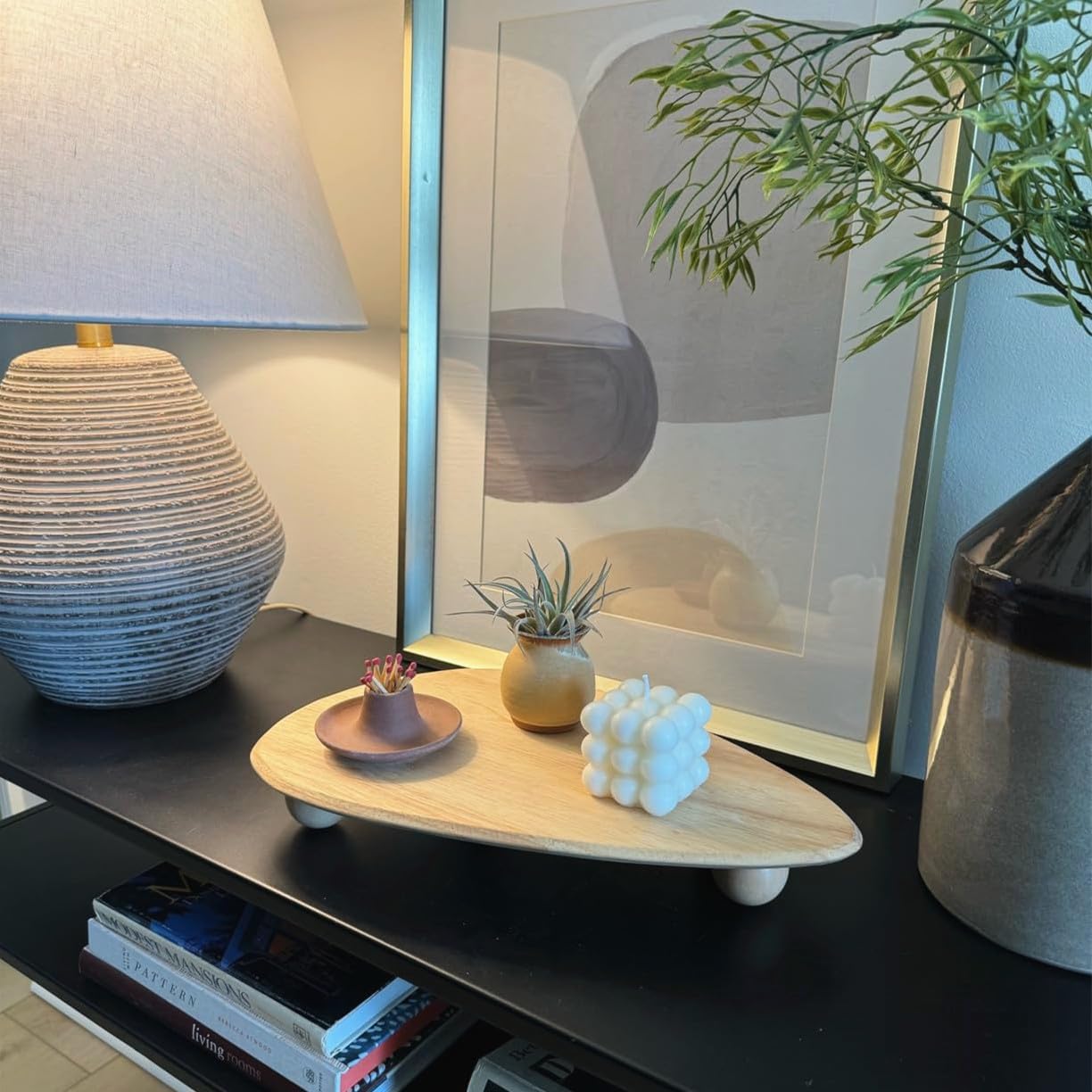 Wooden Display Riser for Candles Plants Vases