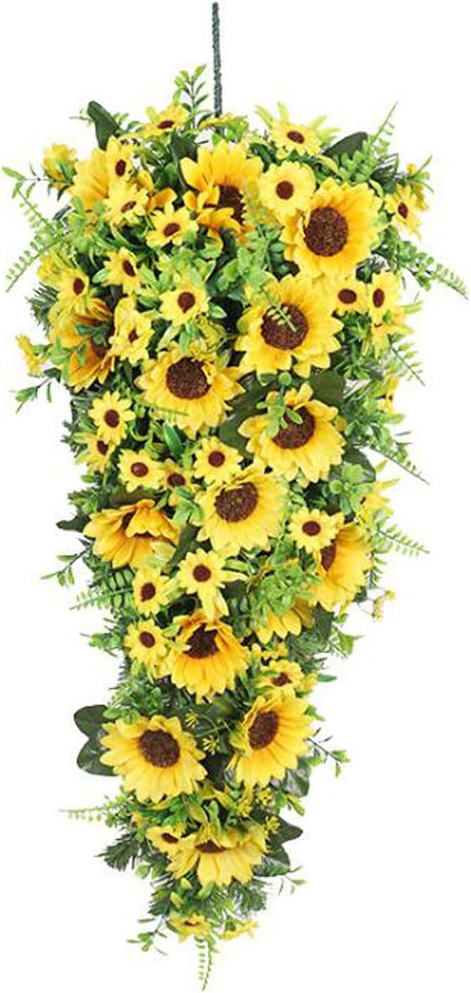 Belupai 276in Artificial Sunflower Swag Decor