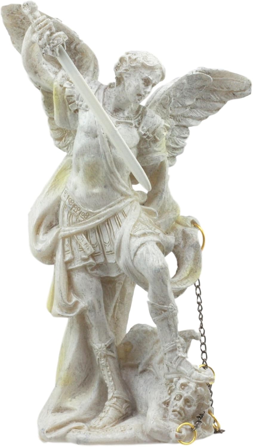 Ebros Ivory Painted Angelic Council Statue 5 Inch Figurine