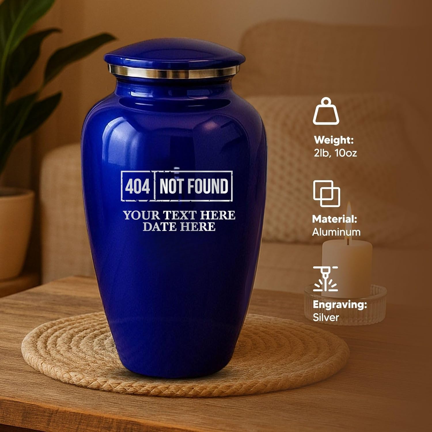 Custom Cremation Urn - Splendore Series Purple