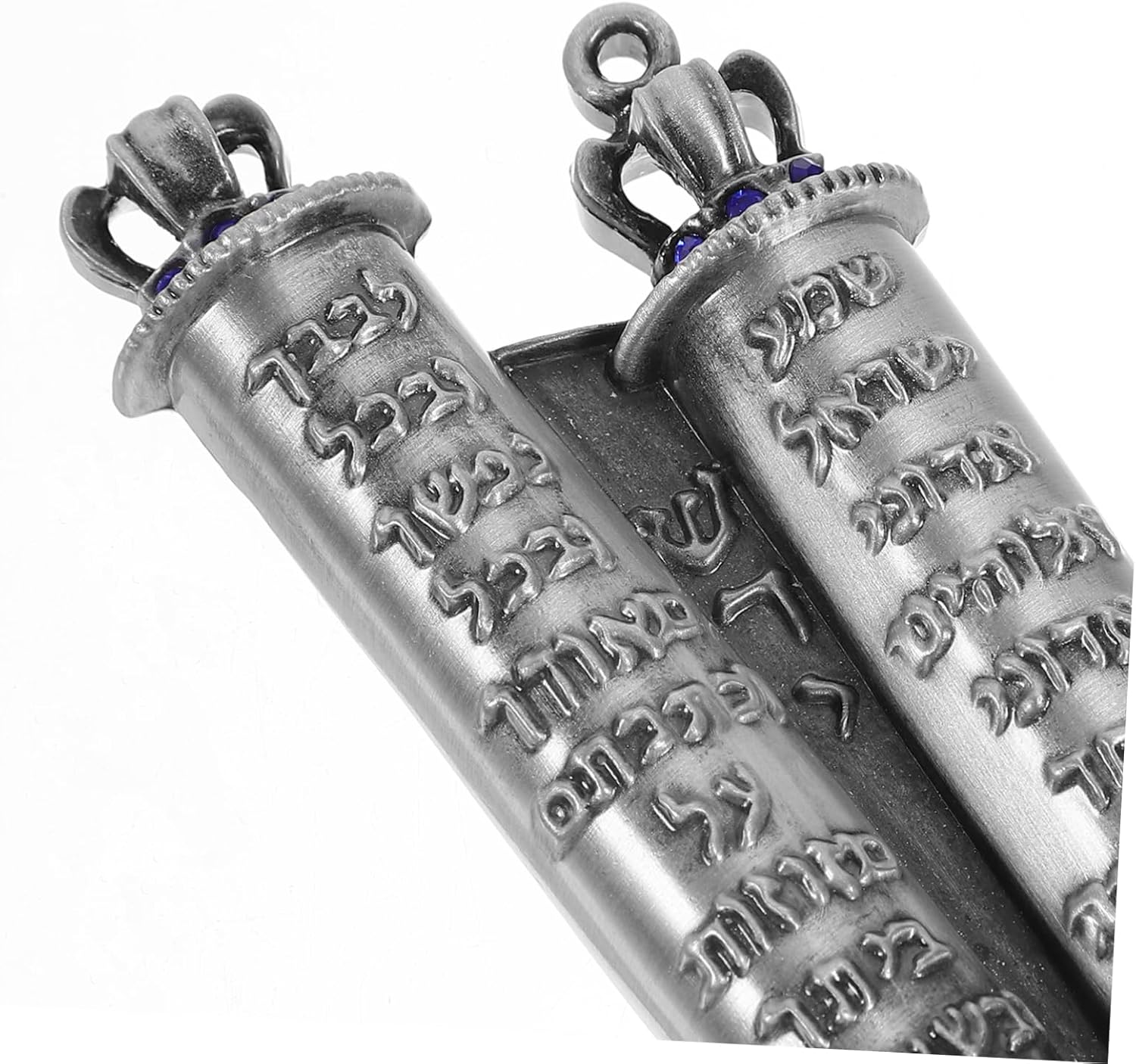 Metal Mezuzah Scroll Jewish Door Blessing Decor