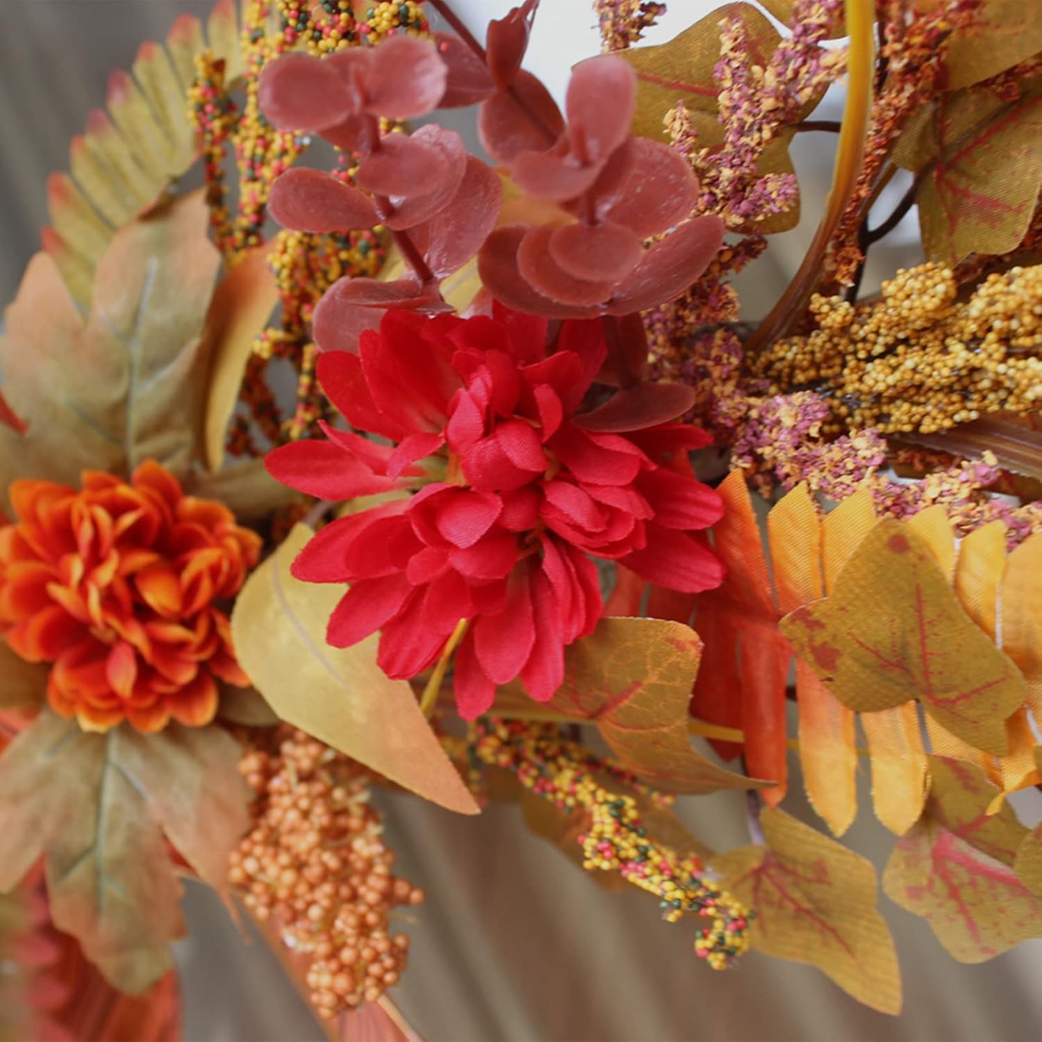 Algado Artificial Fall Flower Swag Decor 27 Inch