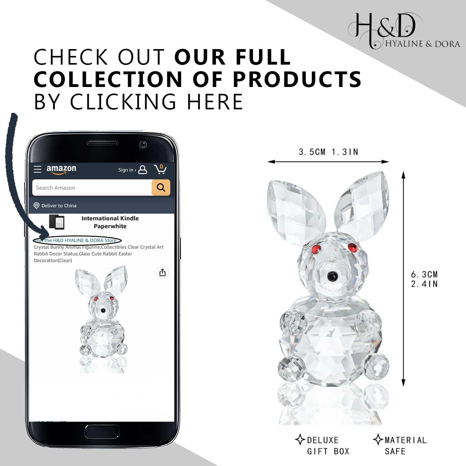 HD Crystal Butterfly and Bunny Figurine Decor