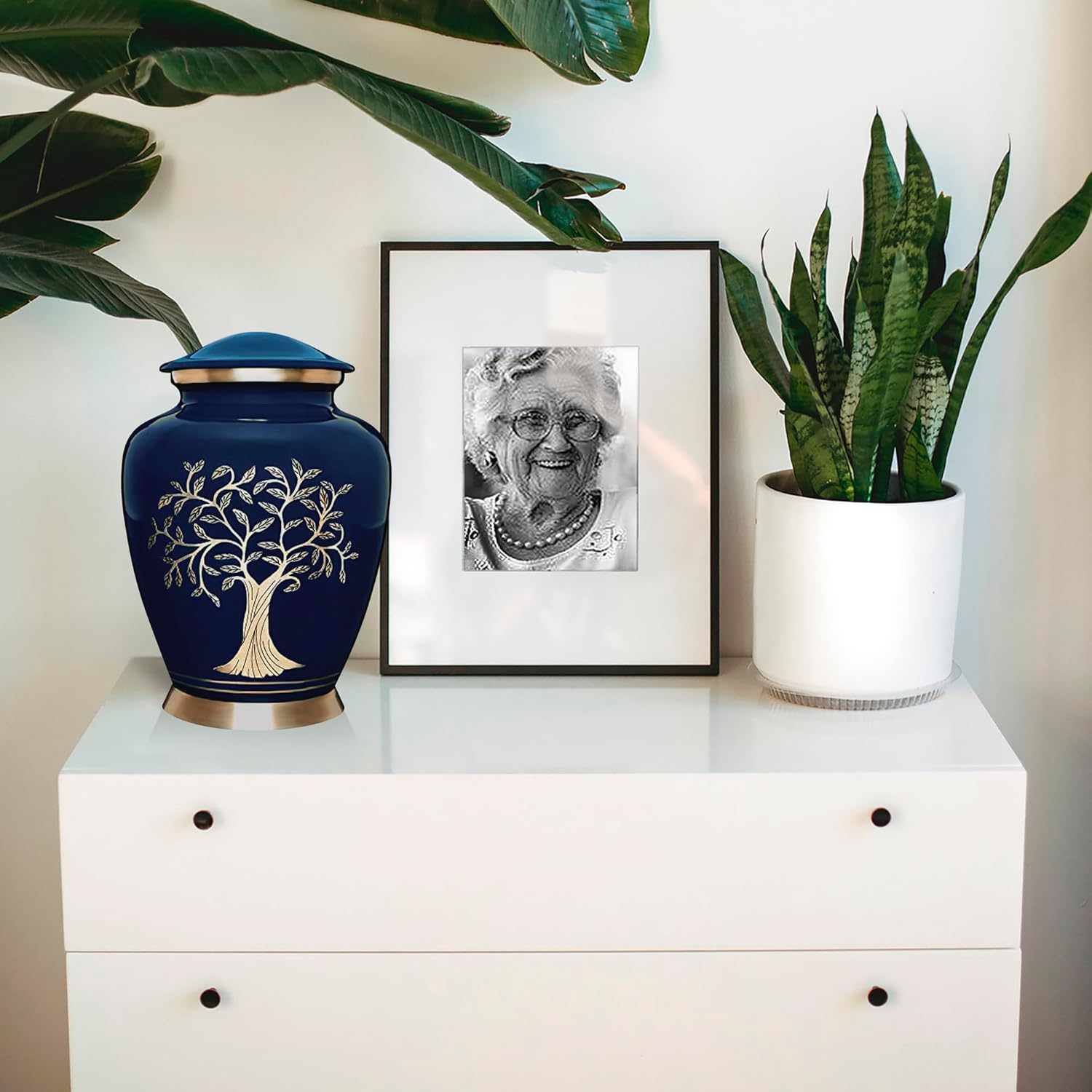 Trupoint Memorials Cremation Urn Blue Tree of Life