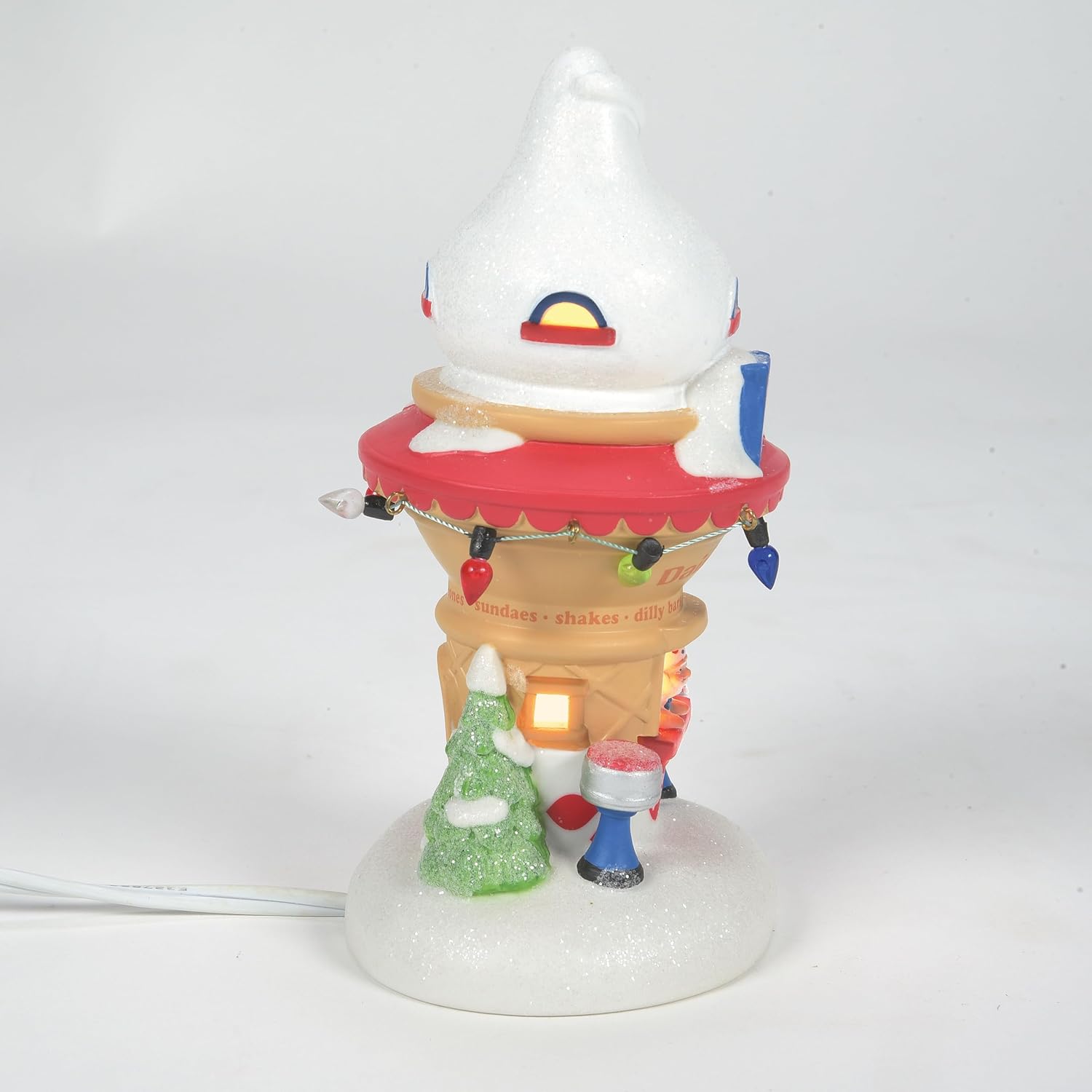 Department 56 North Pole Village Santas Dairy Queen Cone House