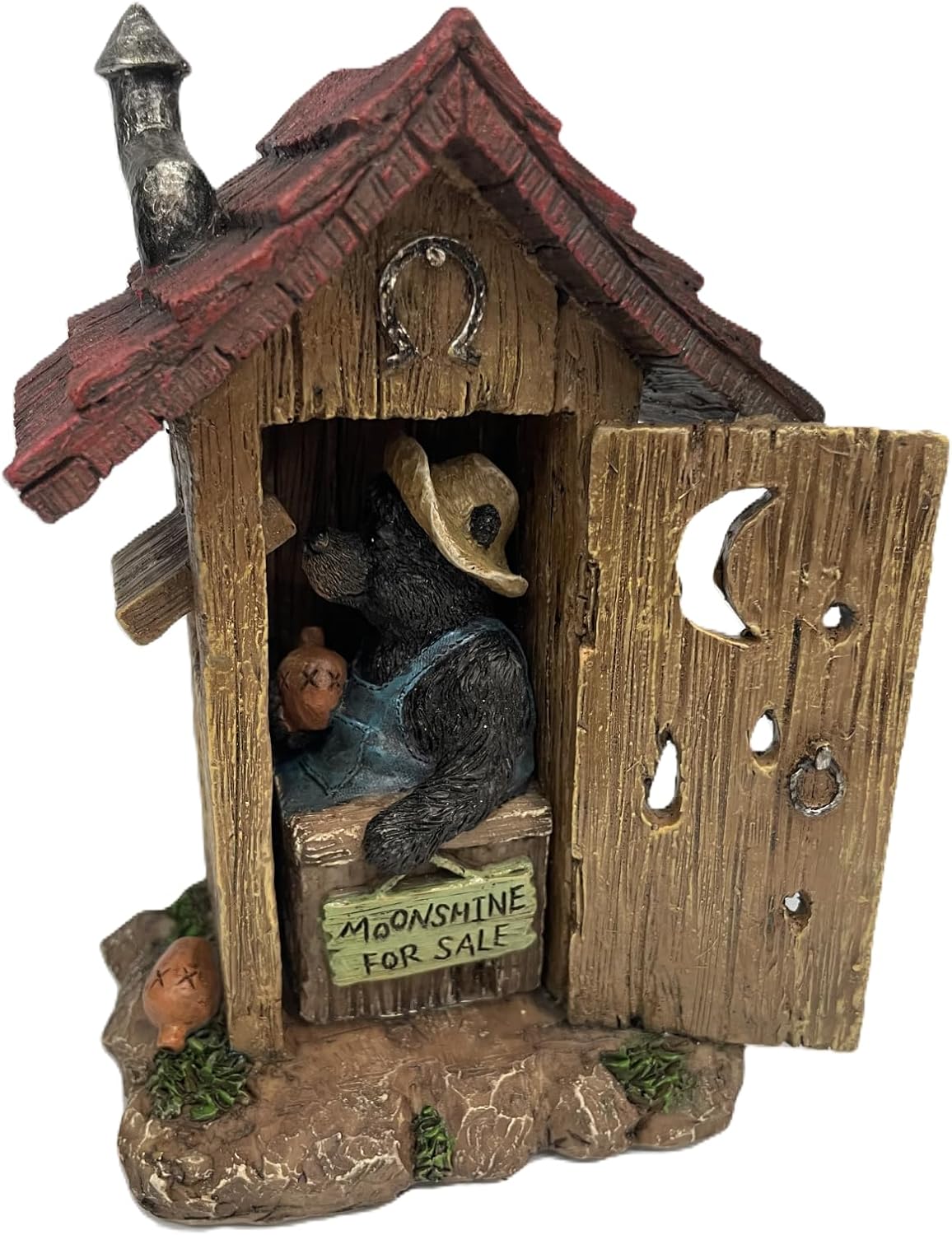 Pine Ridge Bear Outhouse Table Decor