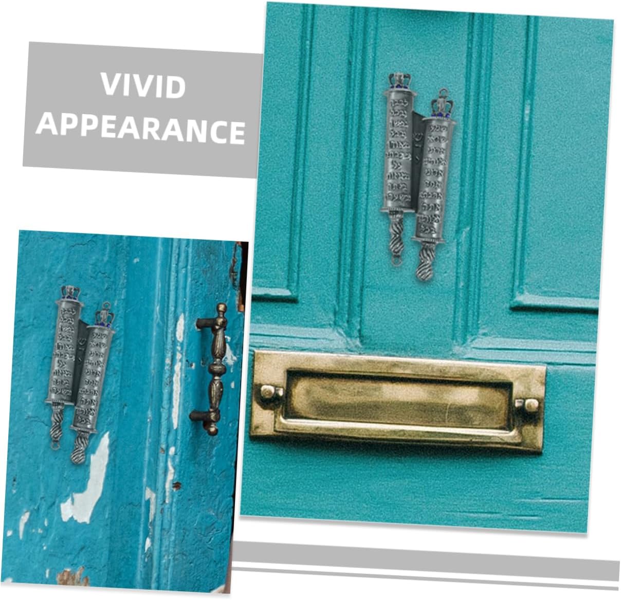 MAGICLULU 1set Metal Mezuzah Scroll Door Decoration