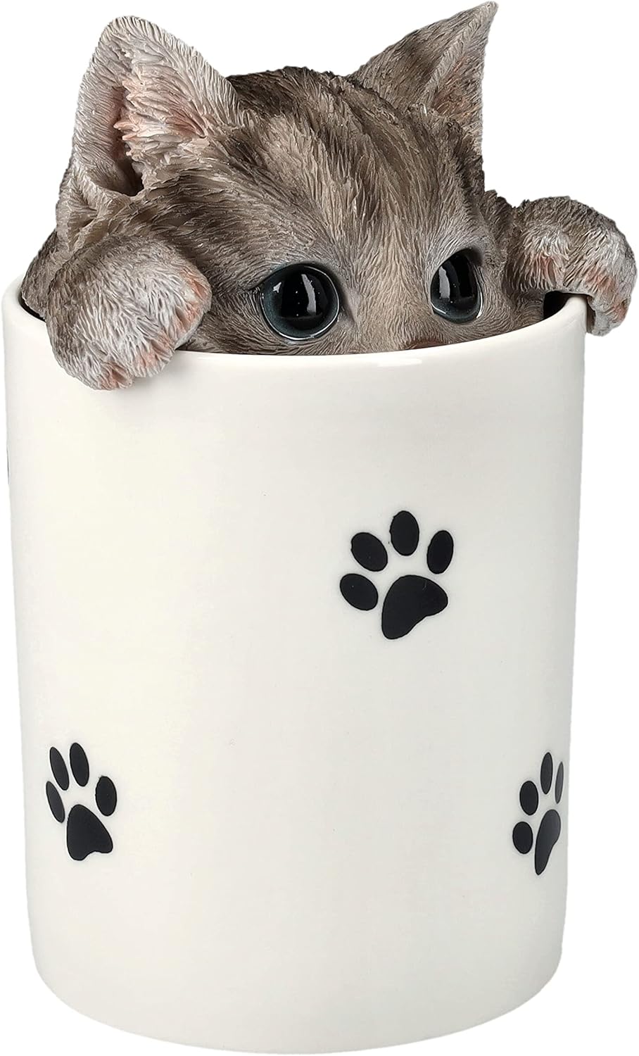 Pacific Giftware Grey Cat Treat Storage Jar