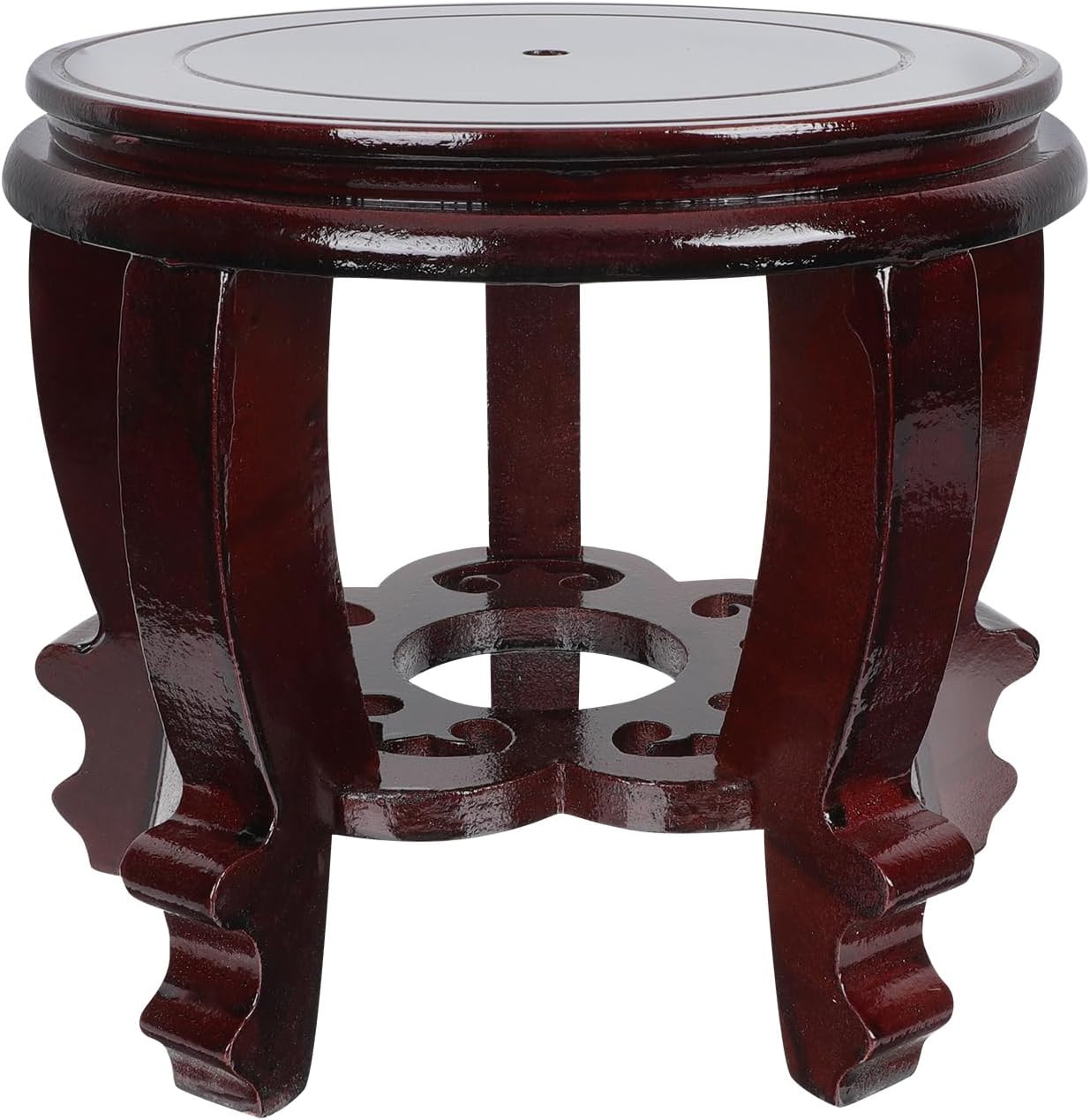 Hemoton 8 Inch Wooden Display Stand for Home Decor