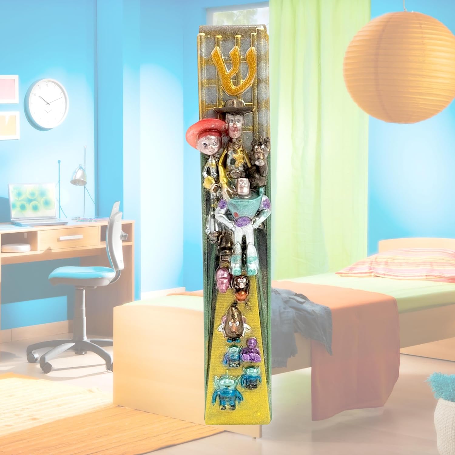 Handmade Toy Movie Mezuzah Case for Jewish Kids Room