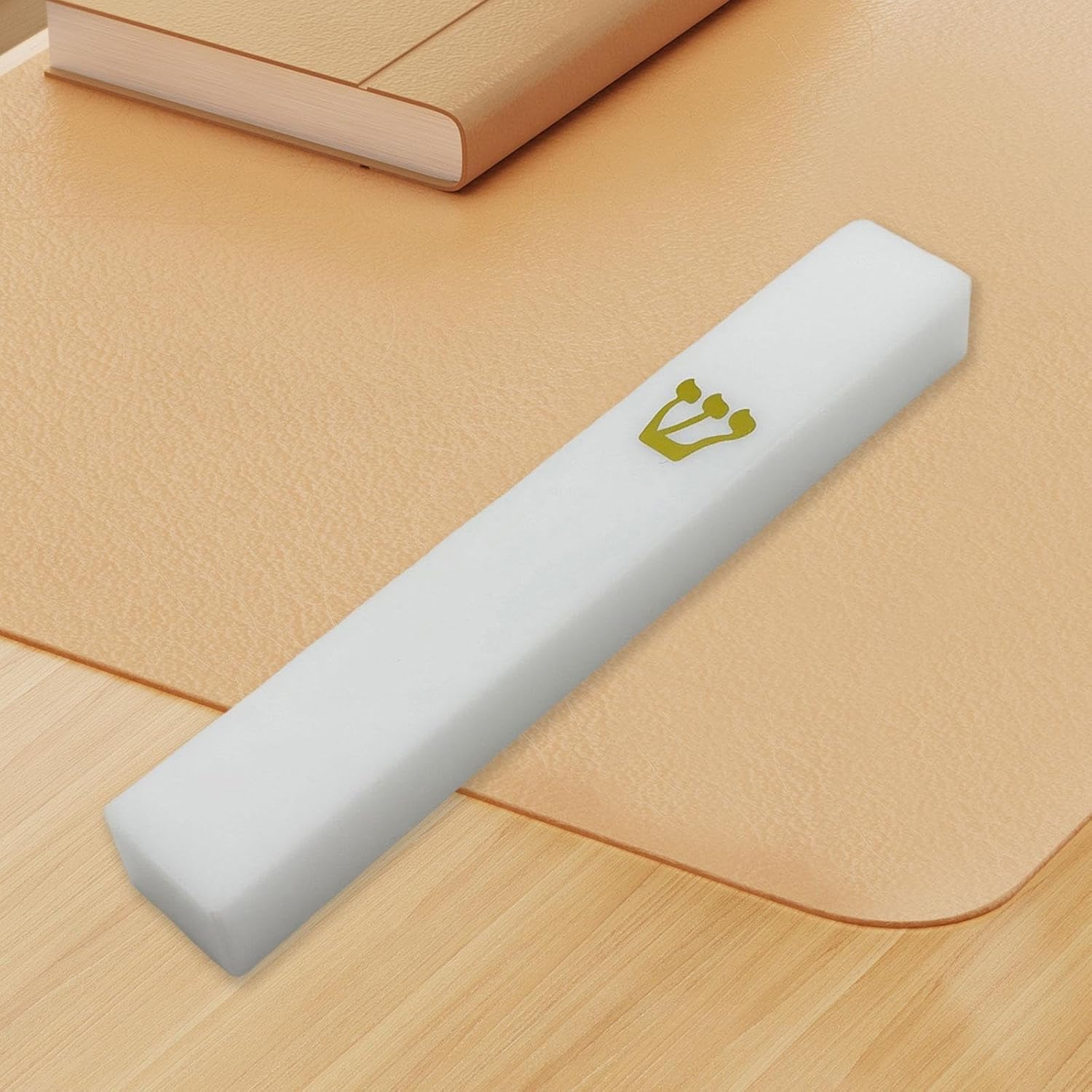 White Acrylic Mezuzah Case for Home Decor