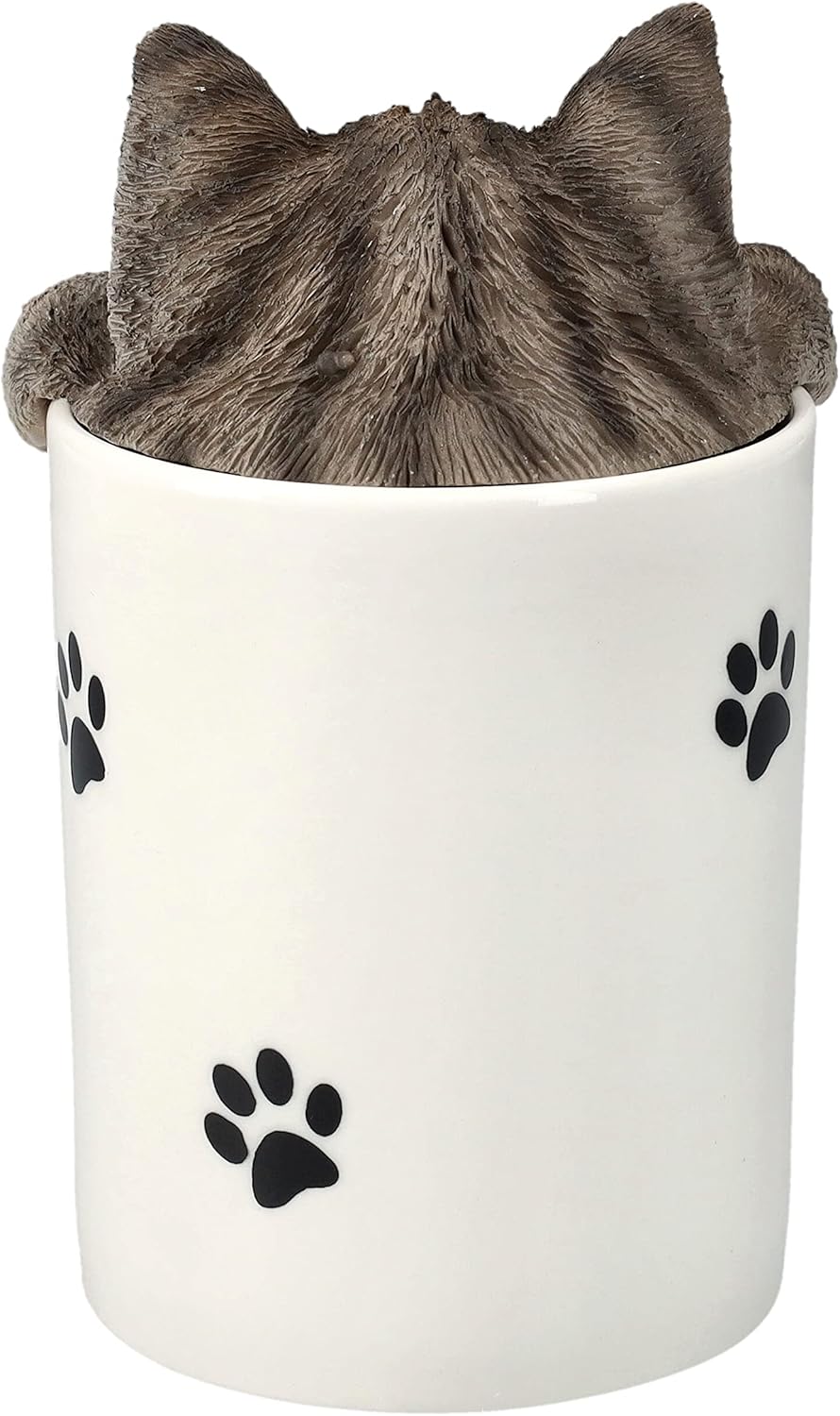 Pacific Giftware Grey Cat Treat Storage Jar
