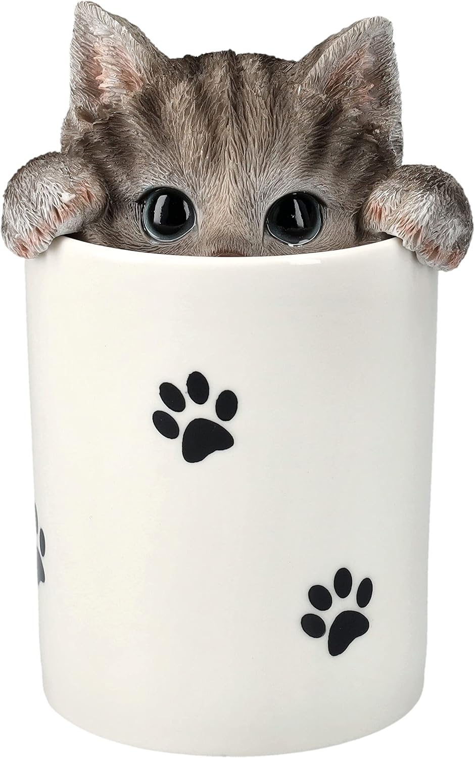 Pacific Giftware Grey Cat Treat Storage Jar