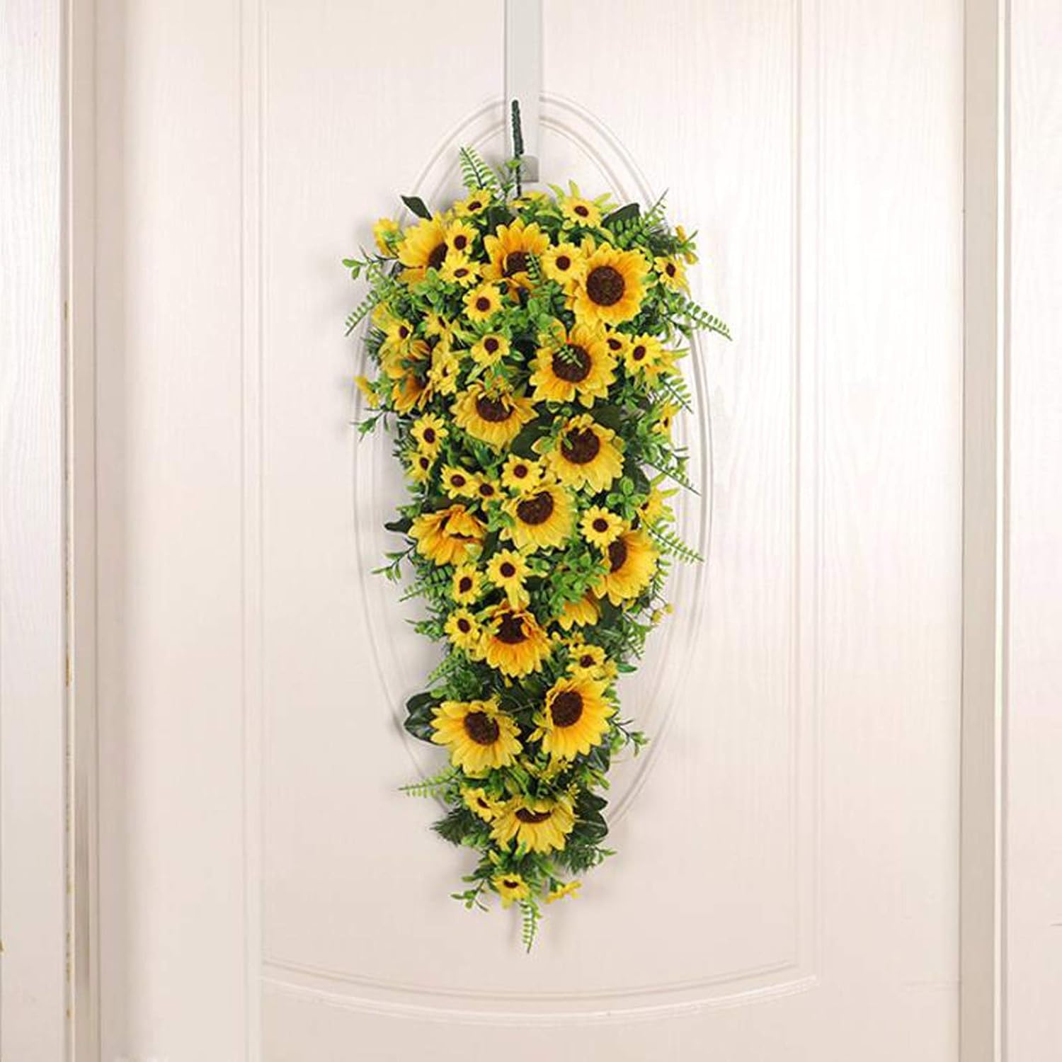 Belupai 276in Artificial Sunflower Swag Decor
