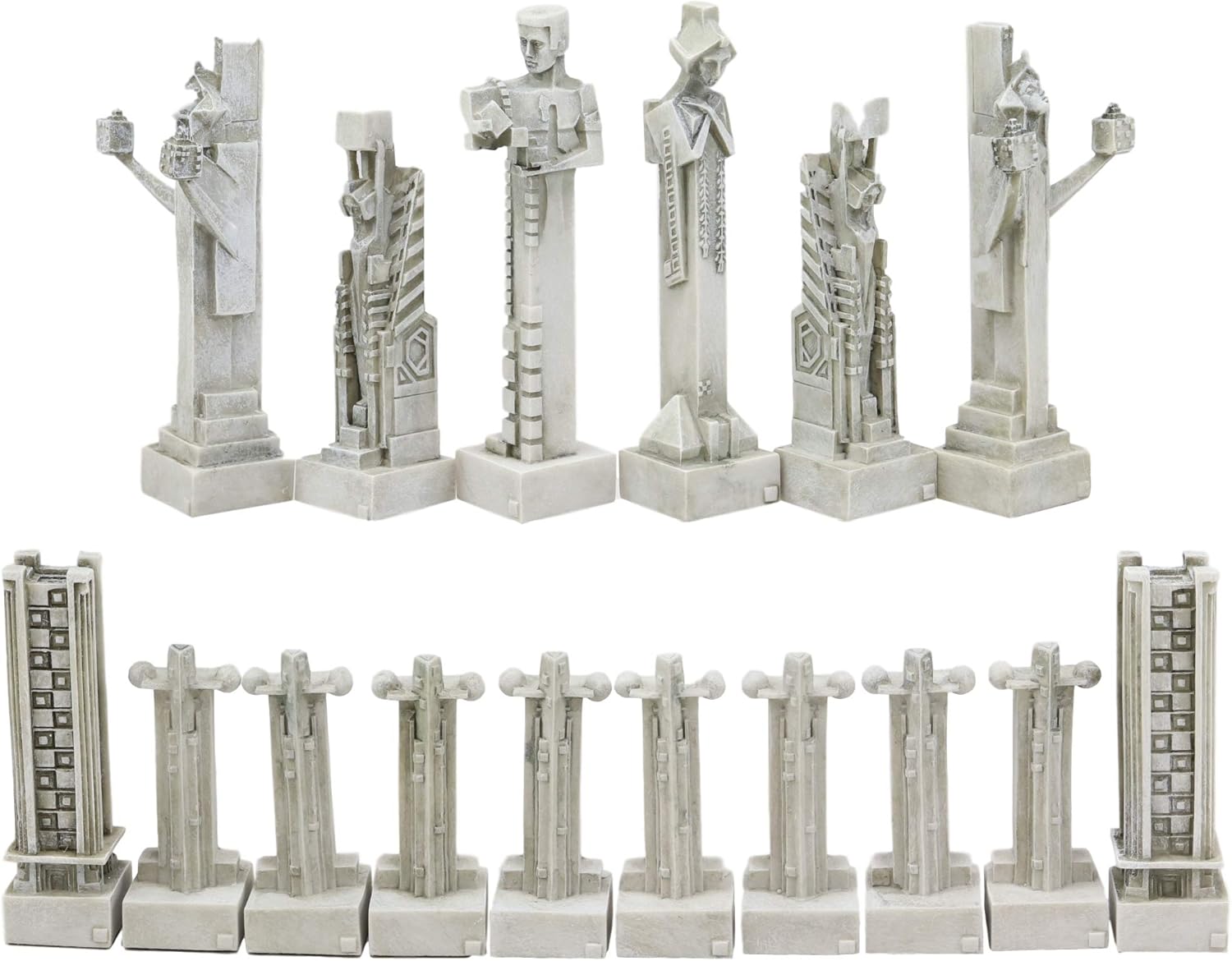 Ebros Gift Frank Lloyd Wright Sprites Chess Set