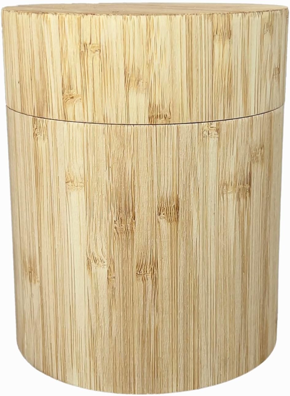 All-Natural Bamboo Urn for Human or Pet Cremated Remains