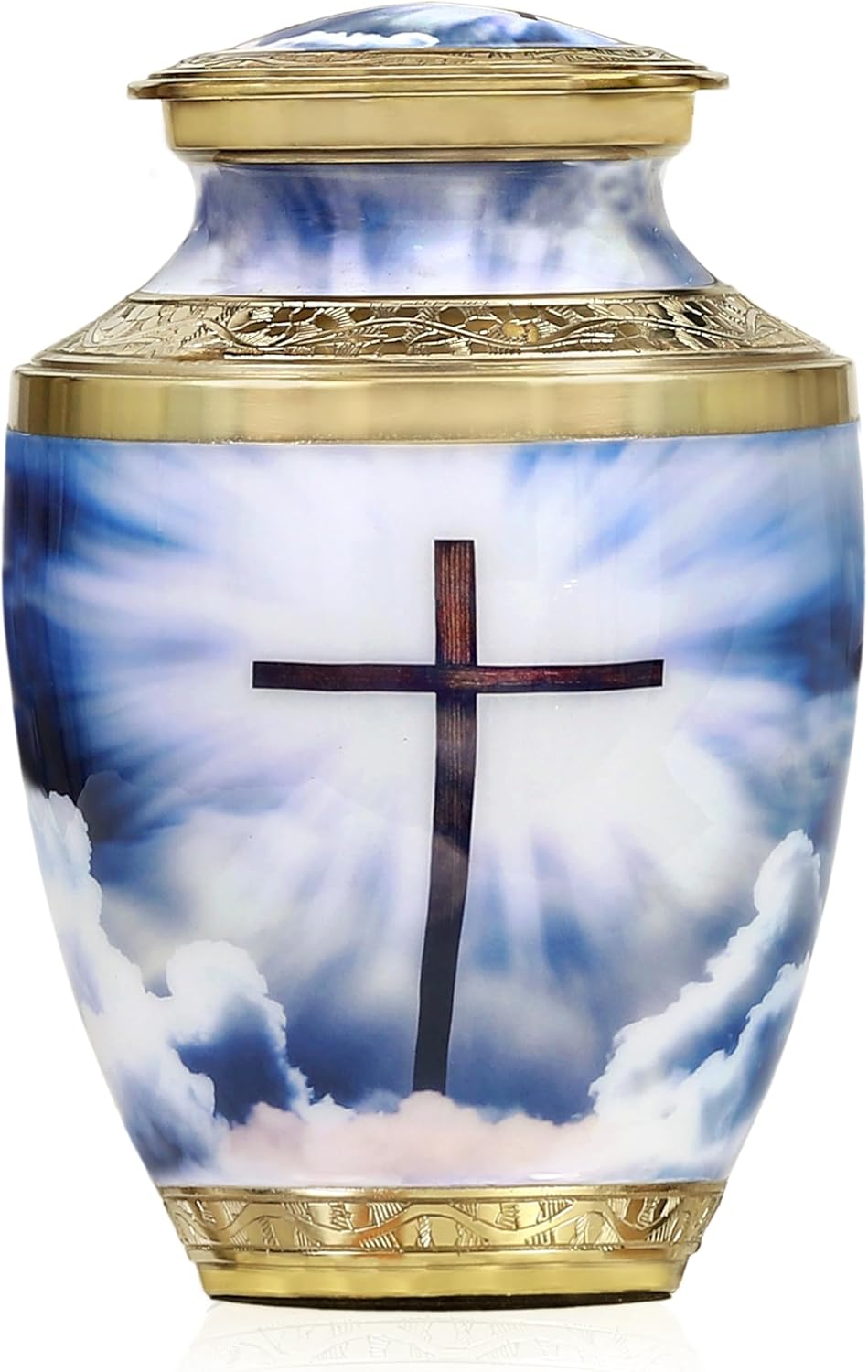 Heavenly Cross Cremation Urn for Human Ashes