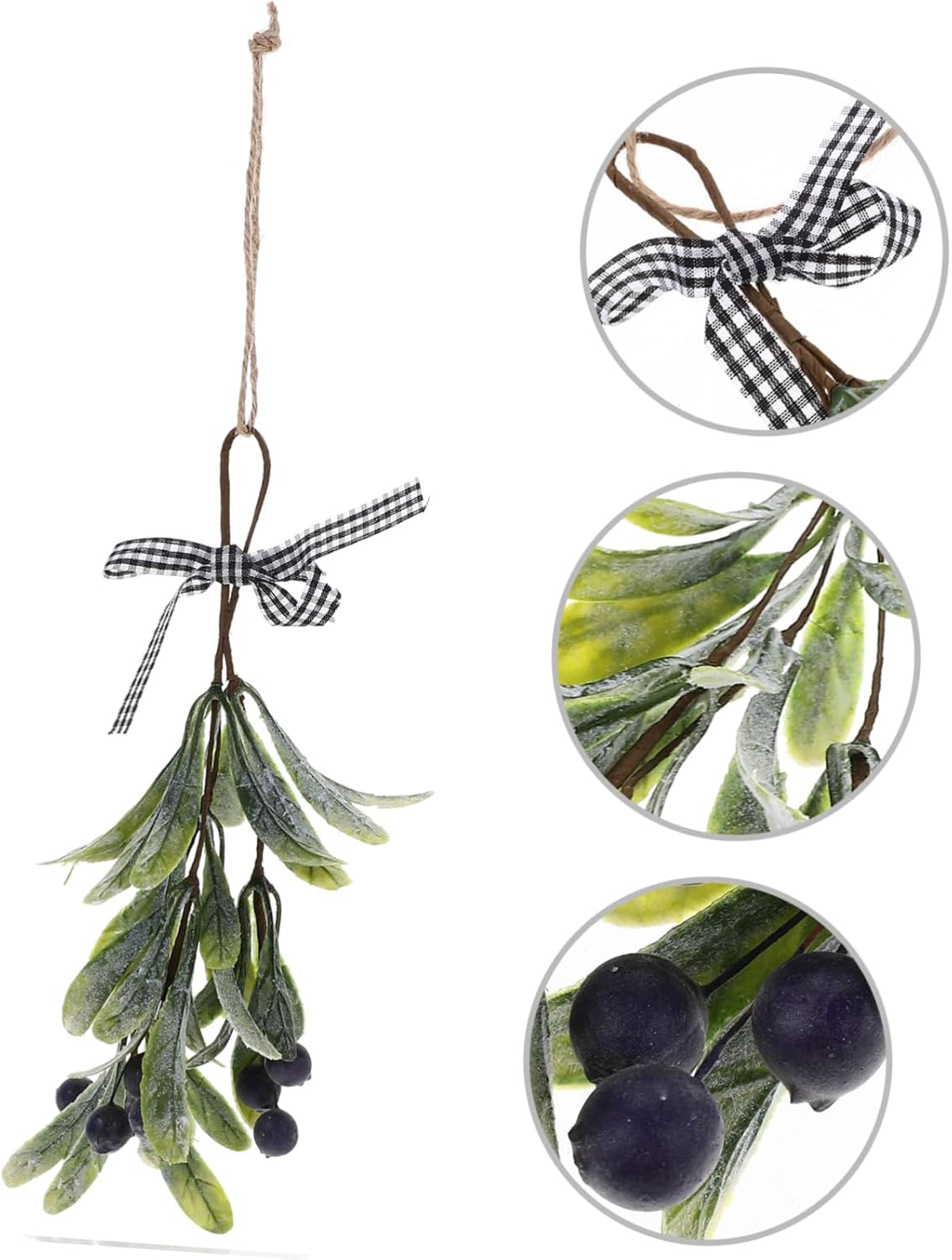 Artificial Christmas Branch with Berries Teardrop Swag Decor