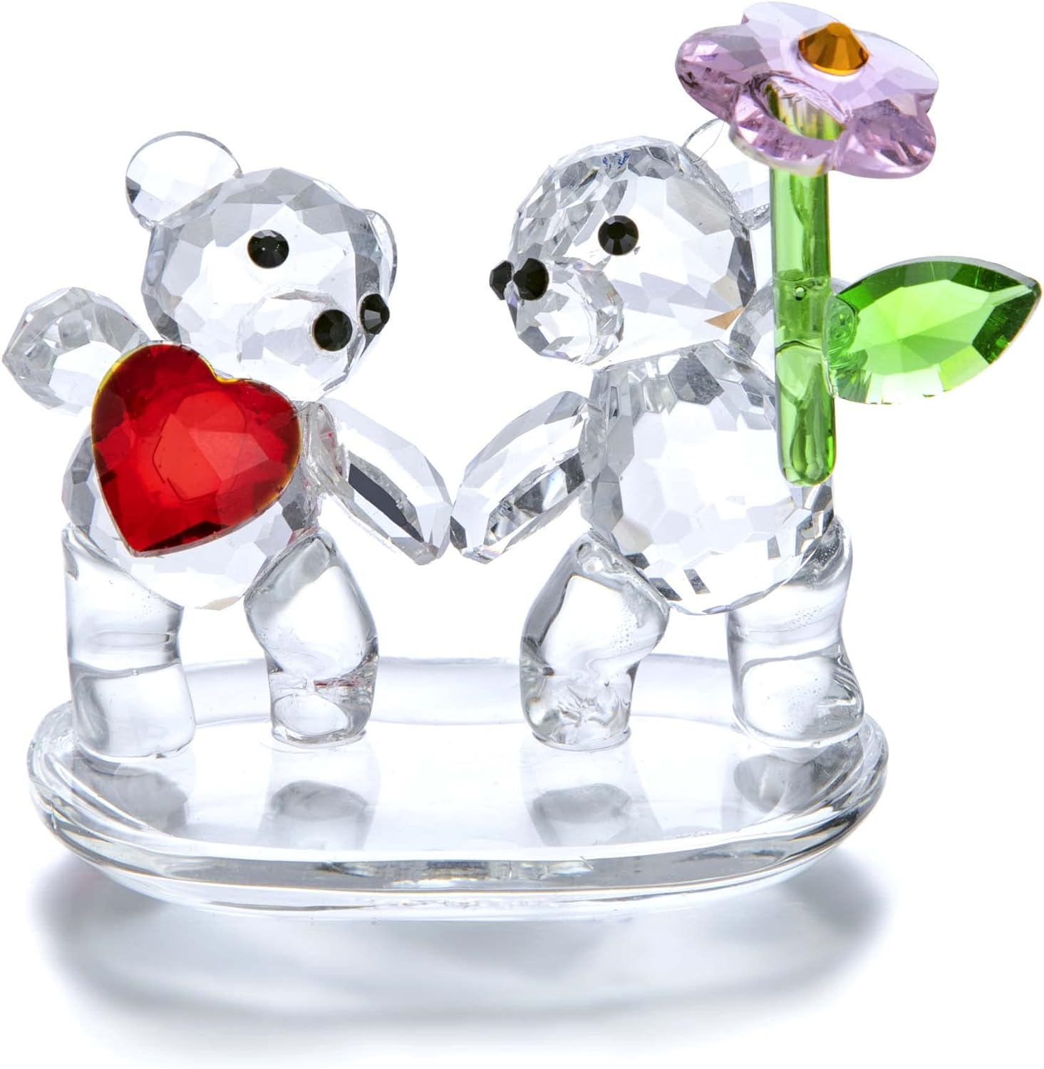 HD Crystal Butterfly and Bear Figurine Set