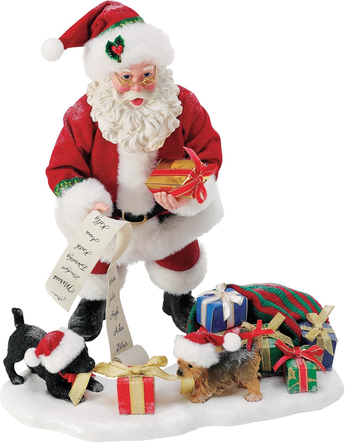 Department 56 Possible Dreams Santa and Puppies Figurine Set