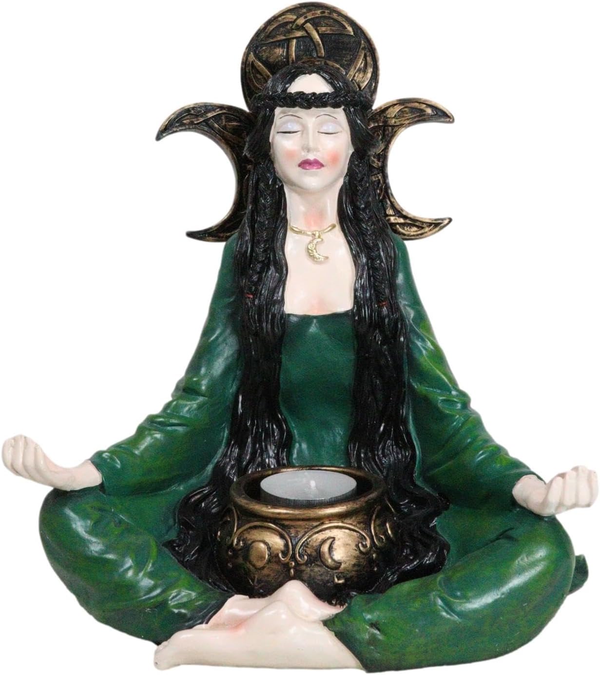 Ebros Gift Wicca Grand High Witch Votive Candle Holder