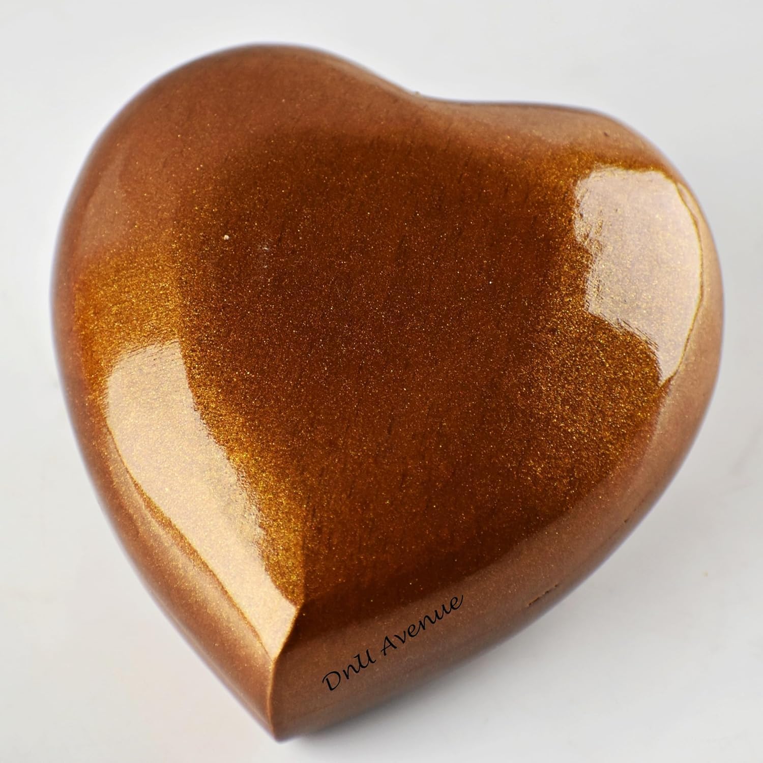 Mini Heart Wooden Urn for Pets and Human Ashes Keepsake
