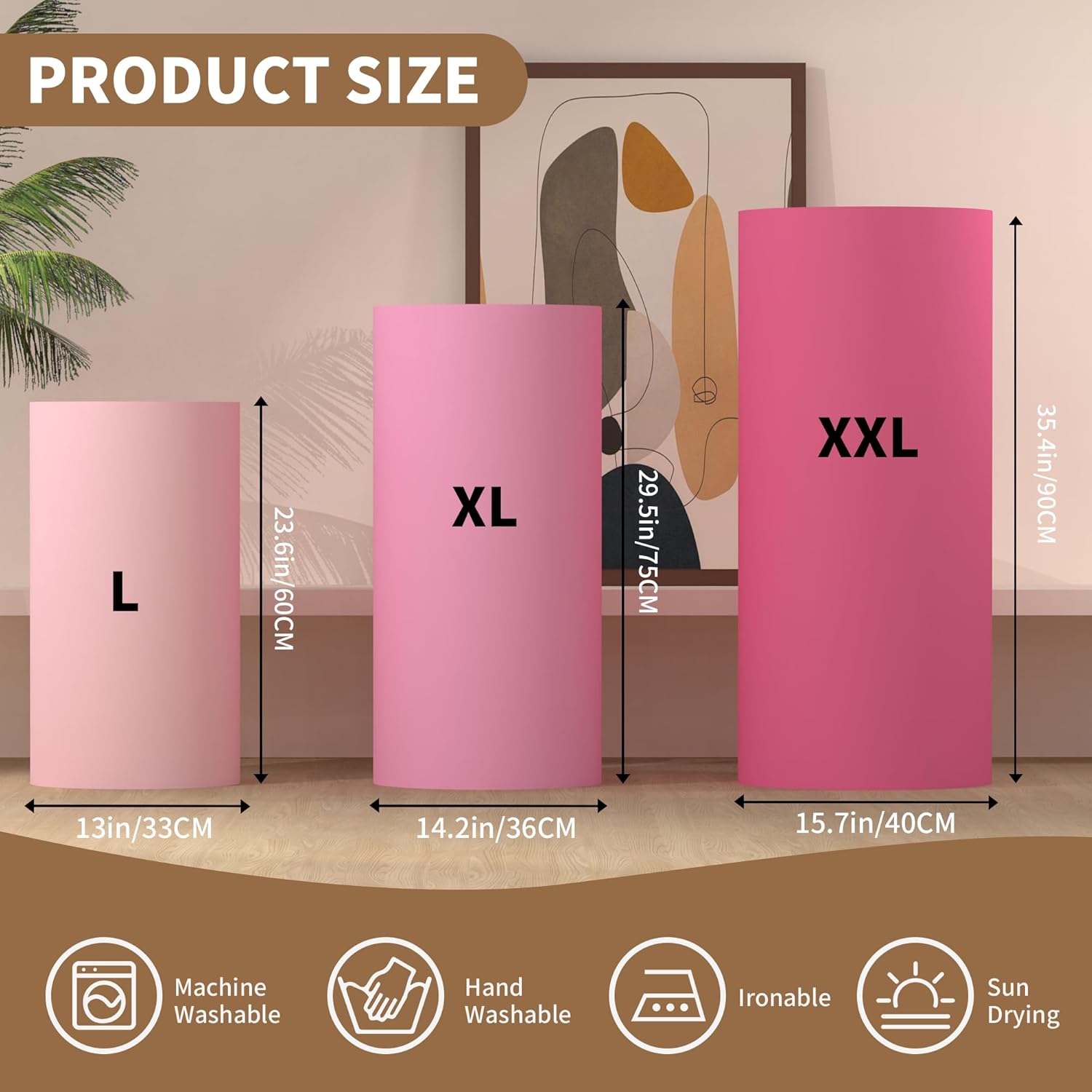 Friiko Cylinder Covers Set of 3 for Display Stands