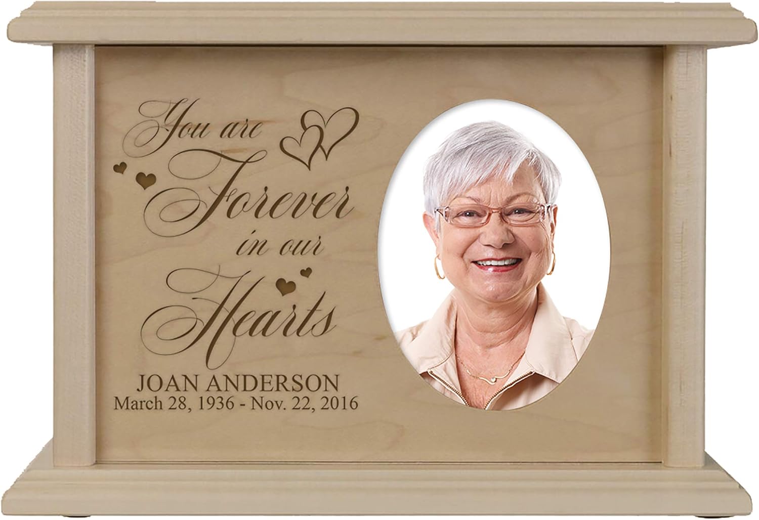 LifeSong Milestones Wooden Urn with Picture
