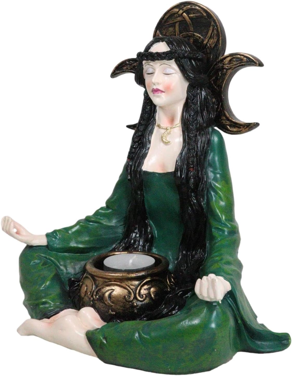 Ebros Gift Wicca Grand High Witch Votive Candle Holder