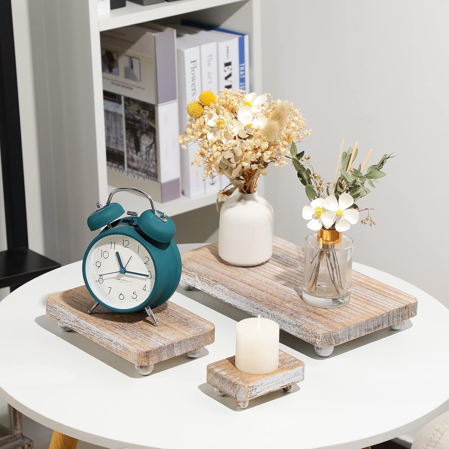 Maitys 3 Pcs Wooden Risers for Decor Display Stand