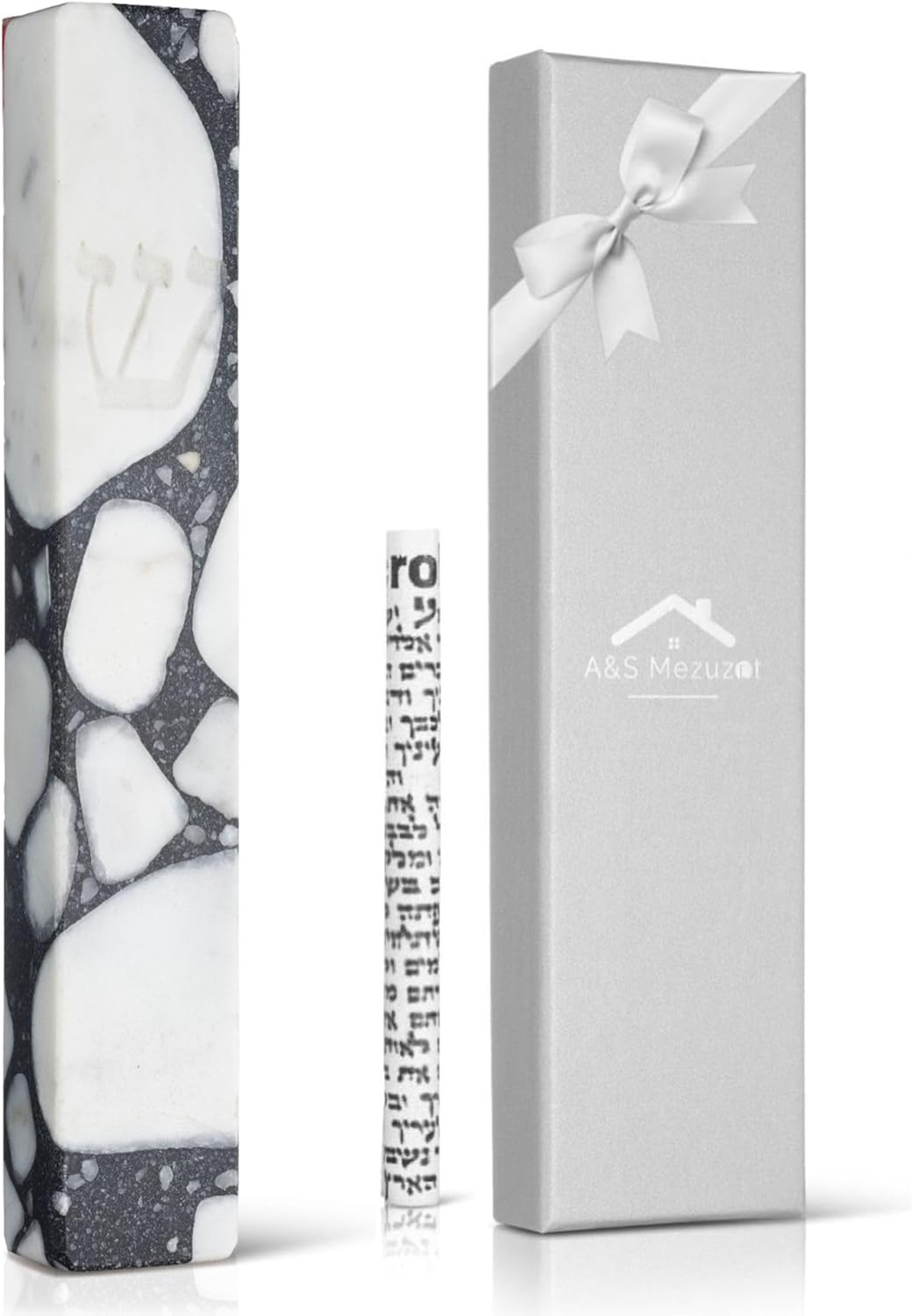 AS Mezuzah Case with Engraved Shin Design