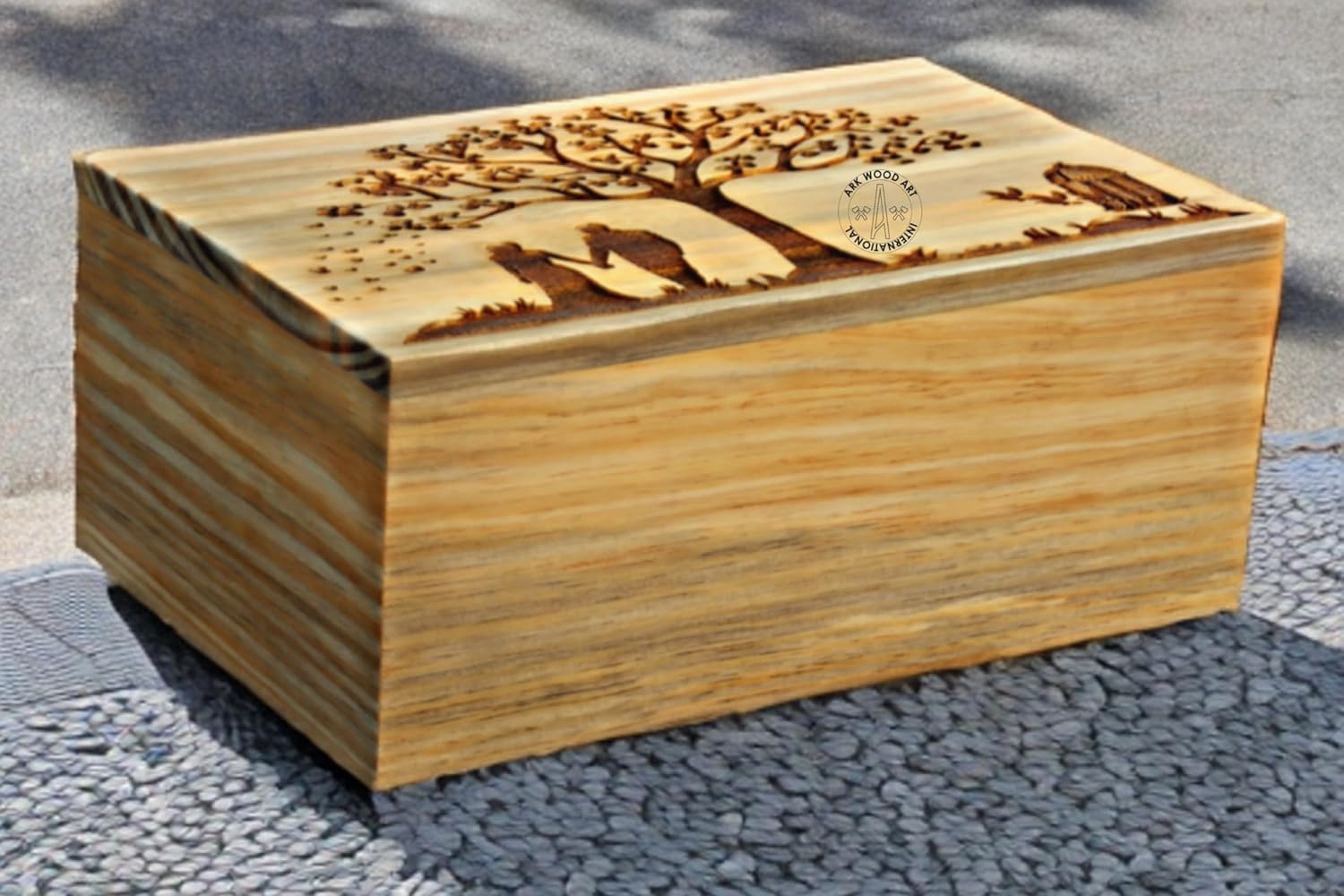 Tree Urn for Human Ashes Large Handmade Wooden