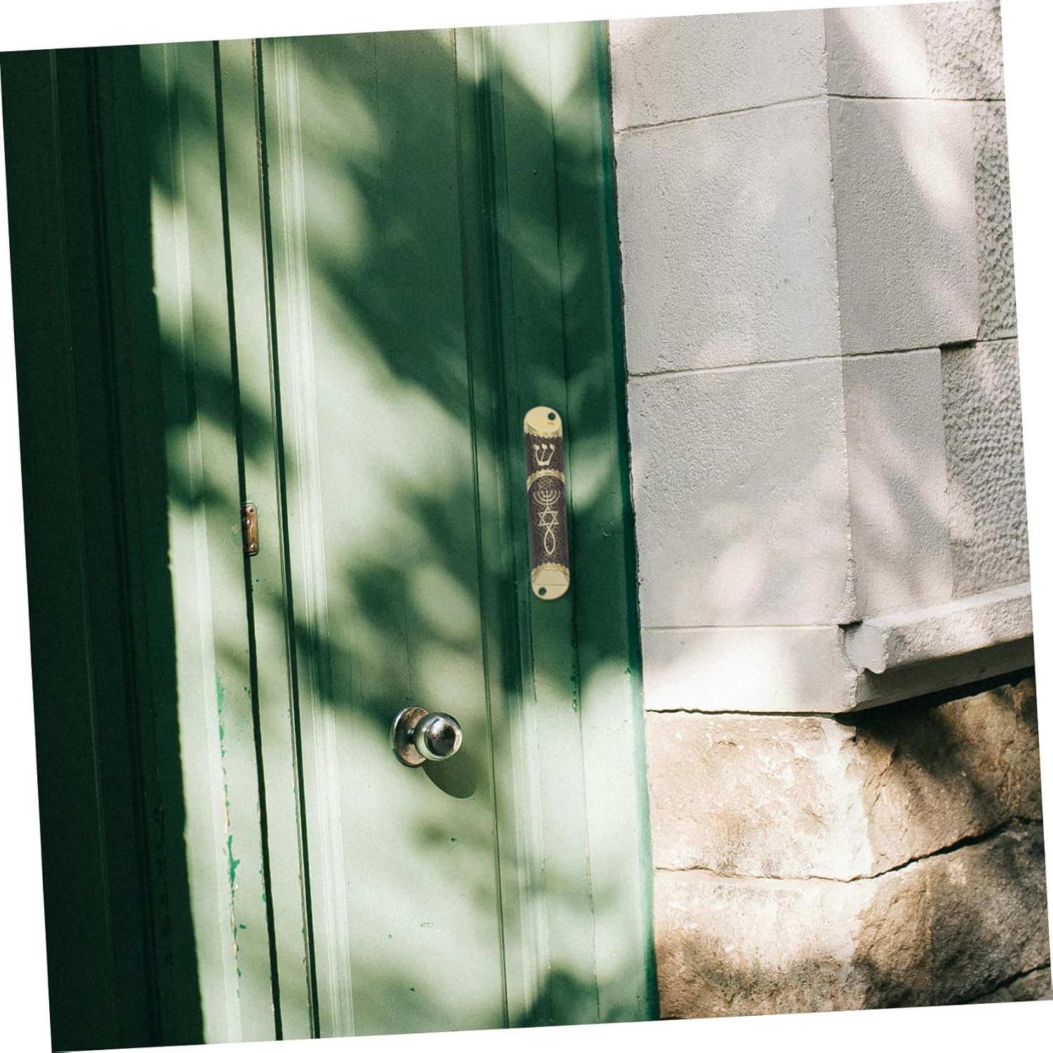Classic Metal Mezuzah Scroll Door Ornament