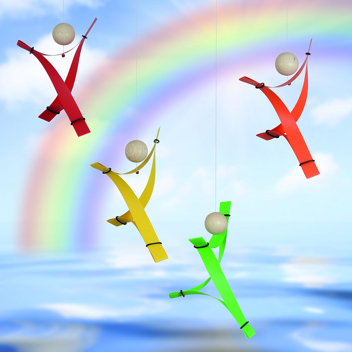 Free Minds Rainbow Hanging Mobile - 17 Inches