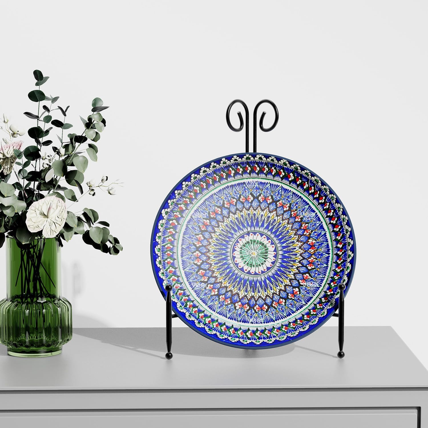 Black Plate Stand for Display 12 Inch 2 Pack