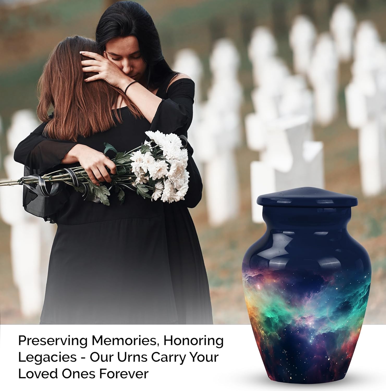 Galaxy Urns for Ashes - 3 Inch Metal Keepsake Urn