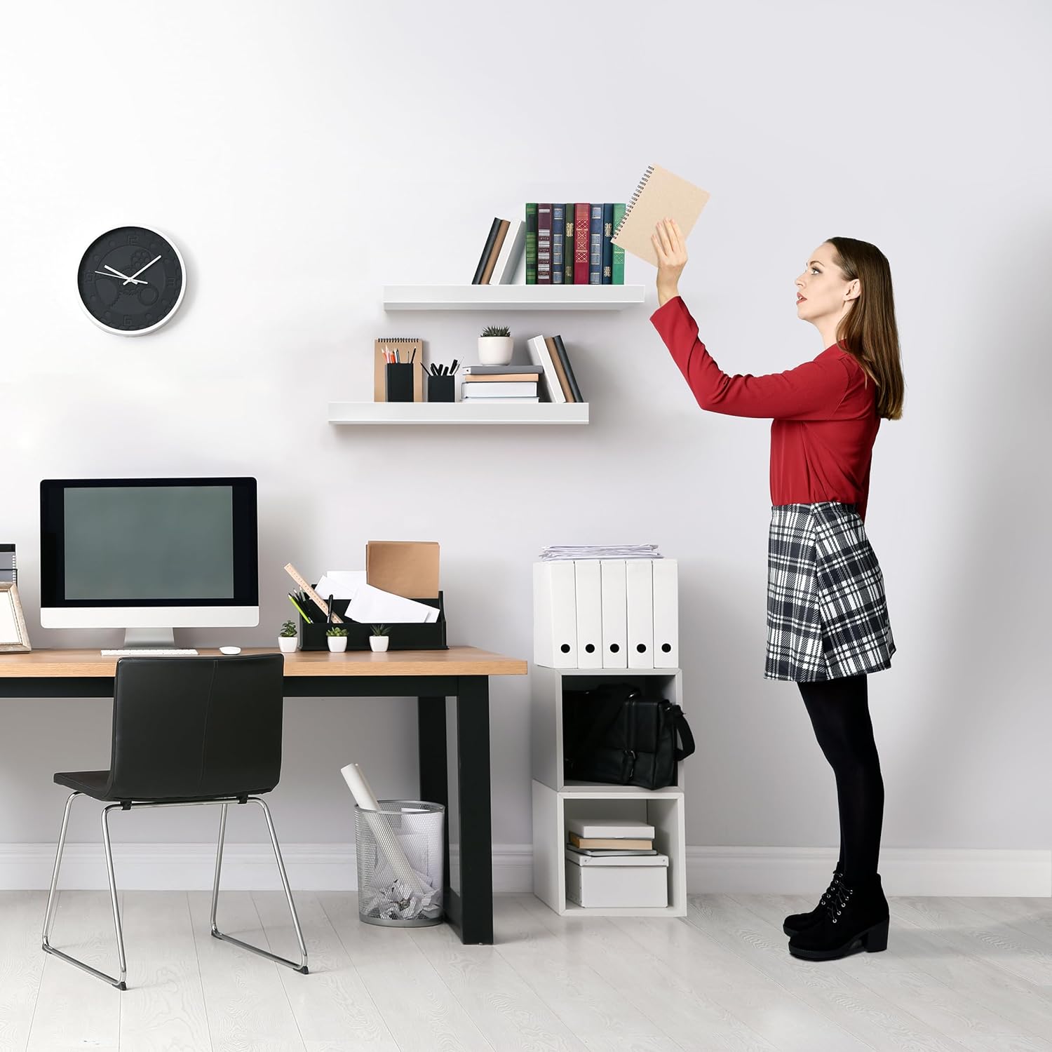 Sorbus Floating Shelves Wall Mount White 2 Pack