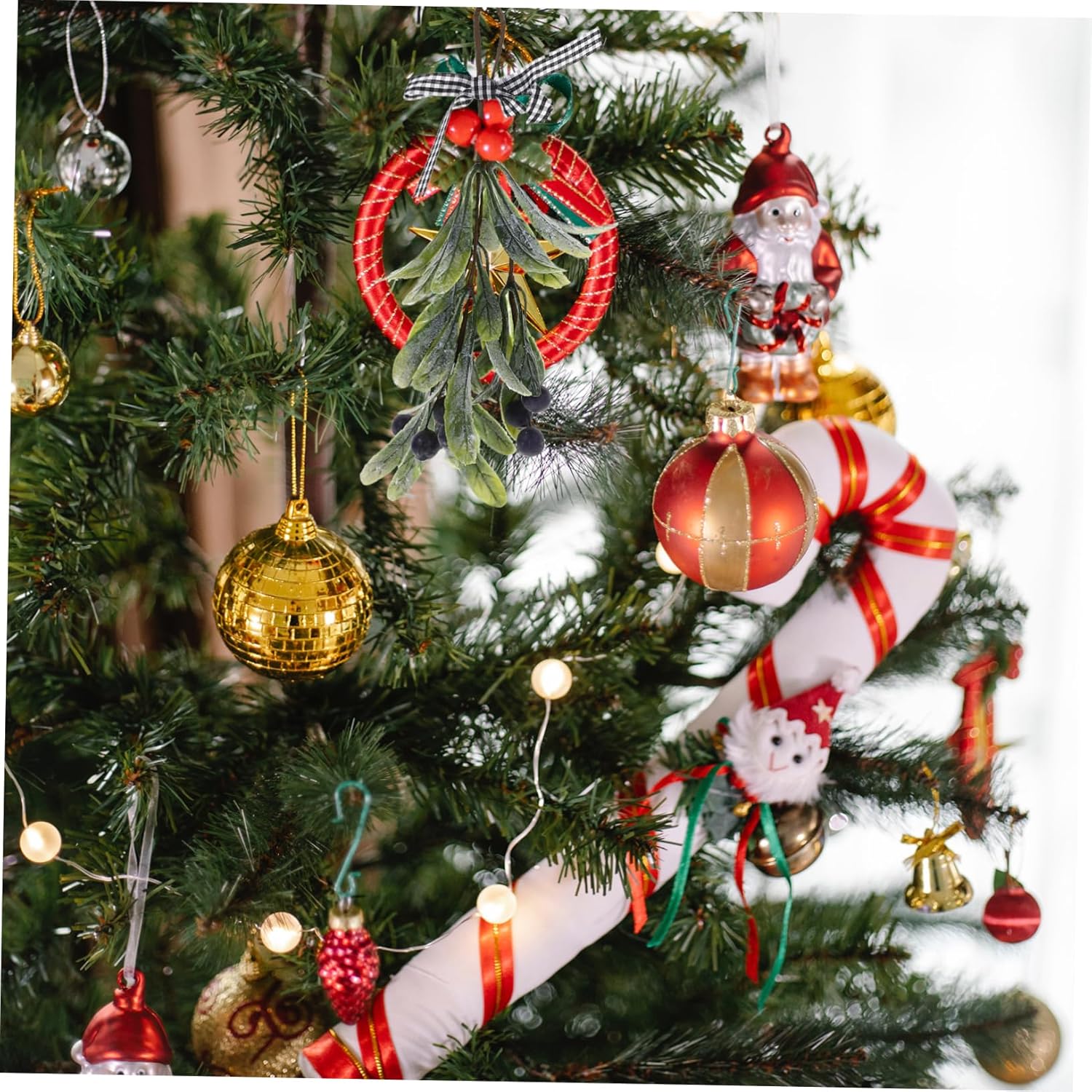 Artificial Christmas Branch with Berries Teardrop Swag Decor
