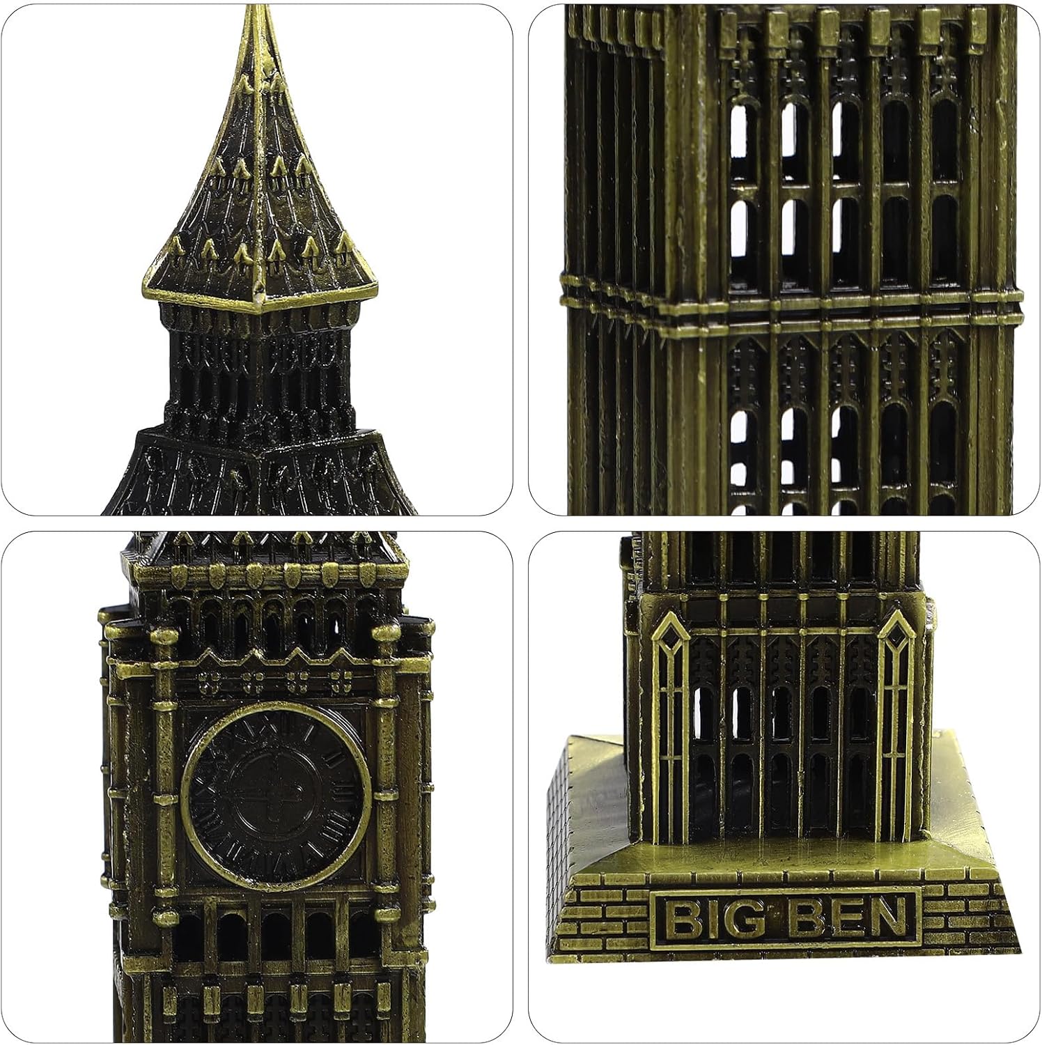 VICASKY Big Ben Metal Building Decorative Statue