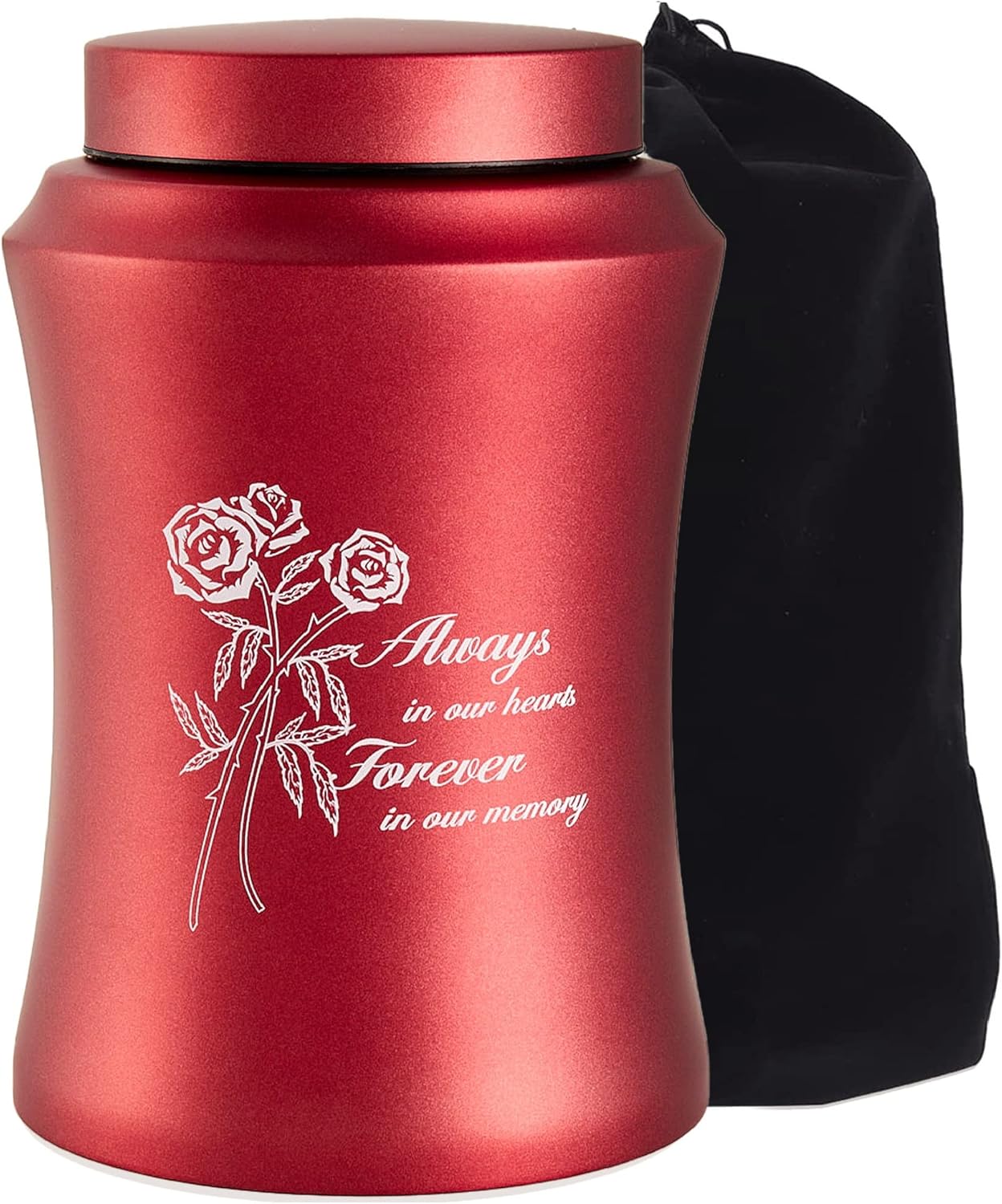 Red Rose Decorative Urns for Human Ashes 96x63 Inch