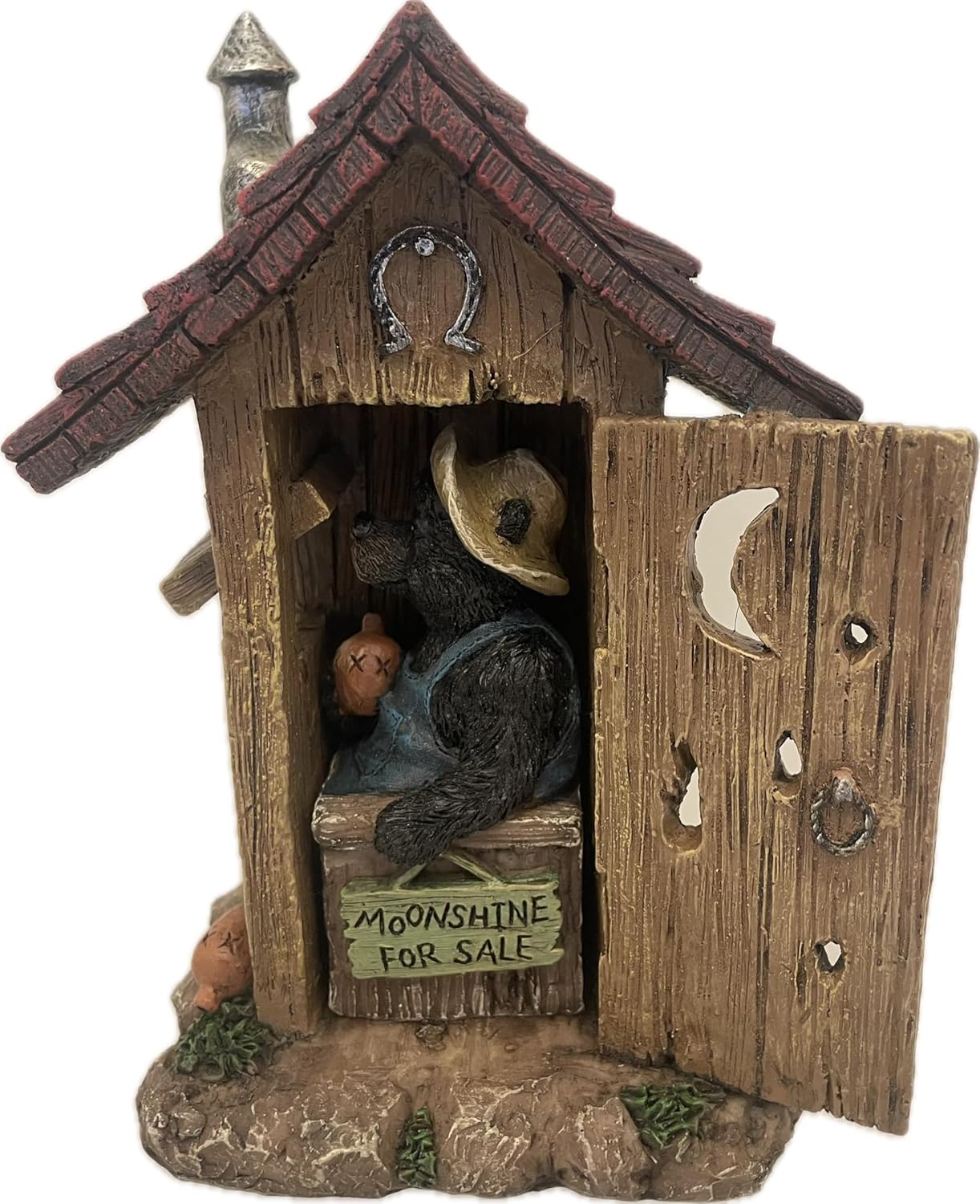 Pine Ridge Bear Outhouse Table Decor