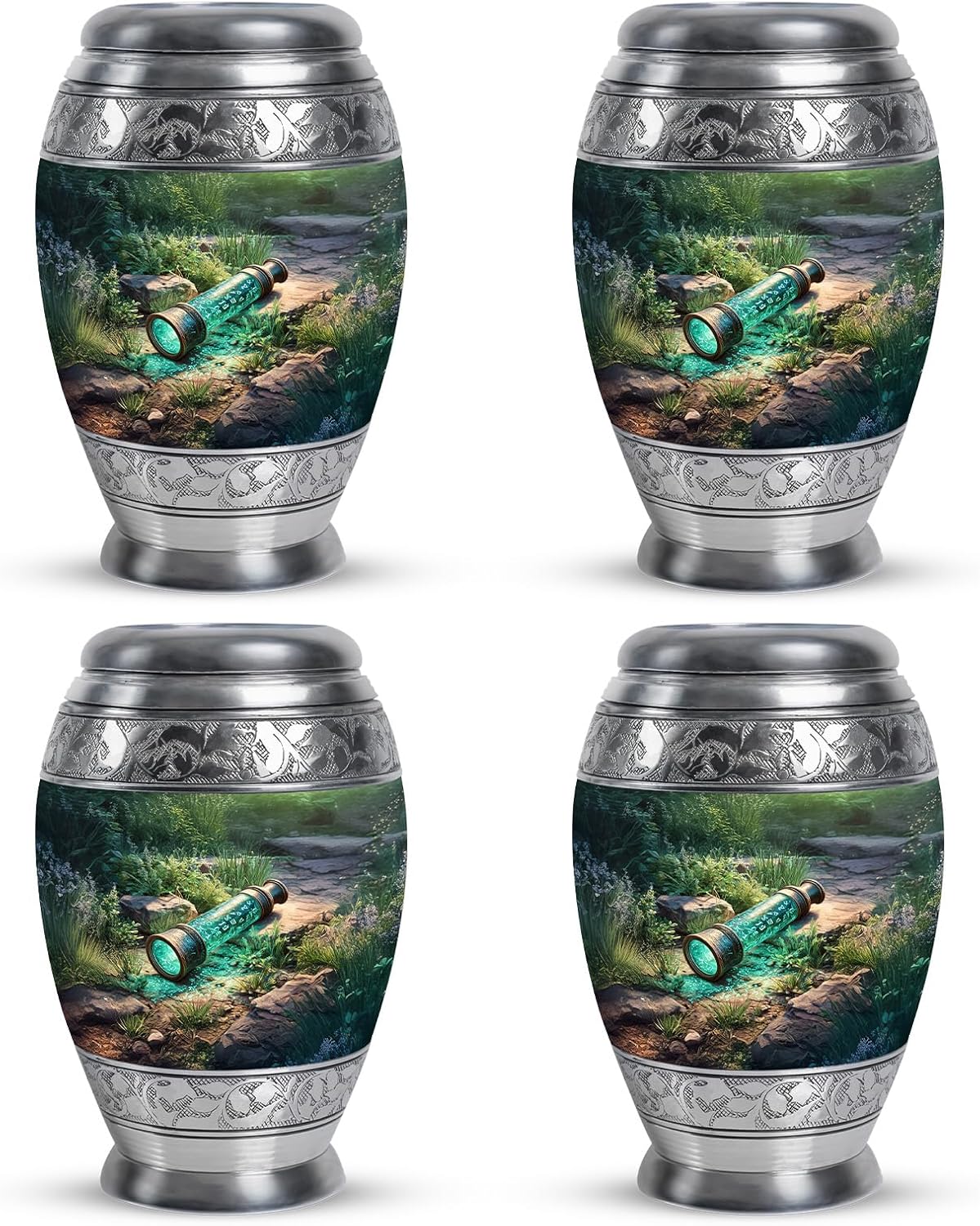 YATSKIA Green Telescope Urn for Human Ashes